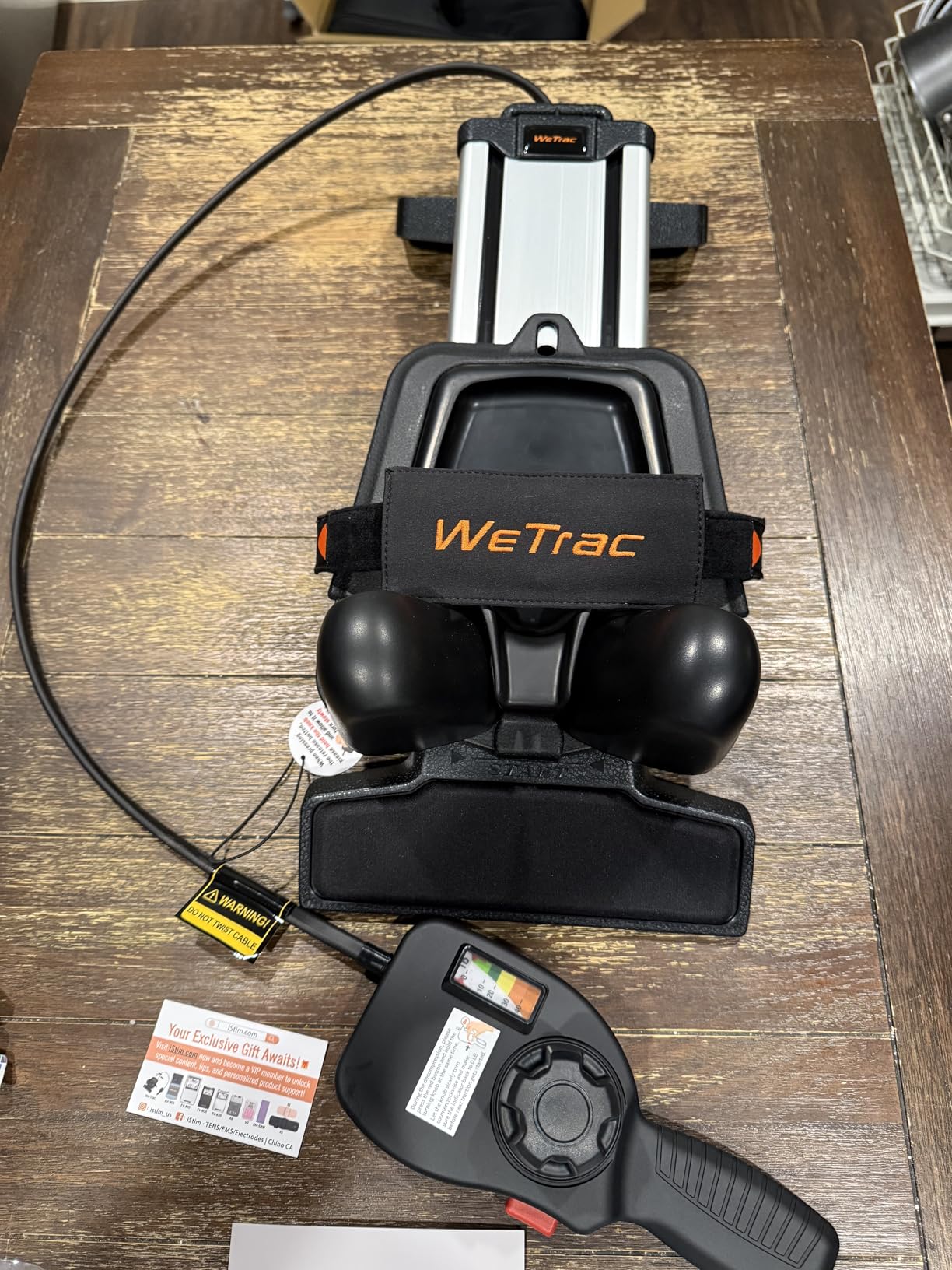 iSTIM WeTrac Cervical Neck Traction Device, Relaxer and Stretcher, Pain Relief for Spinal Decompression, Relieving Pinched Nerves, and Cervical Pain, Home Use, with Travel Bag customer photo 2