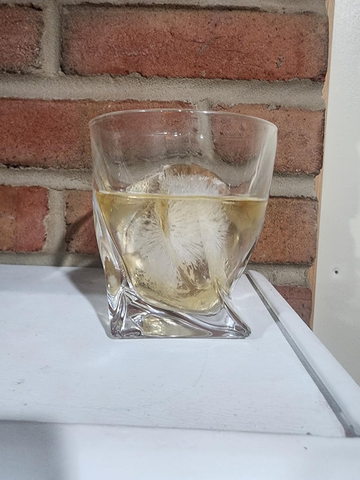 Whiskey Rocks Glass, Set of 4 (2 Crystal Bourbon Glasses, 2 Round Big Ice Ball Molds) In Gift Box - 11 Oz Old Fashioned Glasses customer photo 1