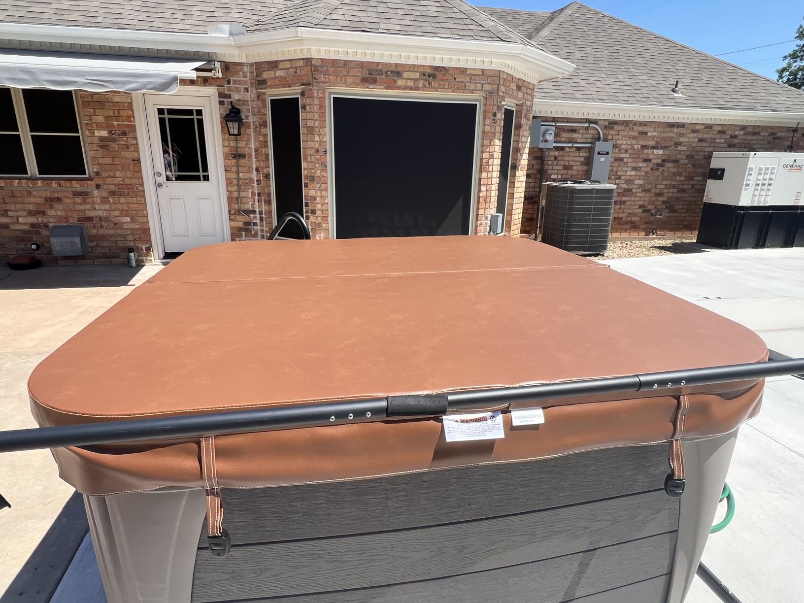 Custom-Made Hot Tub and Spa Cover Replacement | High-Density EPS Foam Insulation | HydroTex 600D or Marine Vinyl | Any Shape and Size up to 96 x 96 in. | 5-Year Warranty customer photo 1