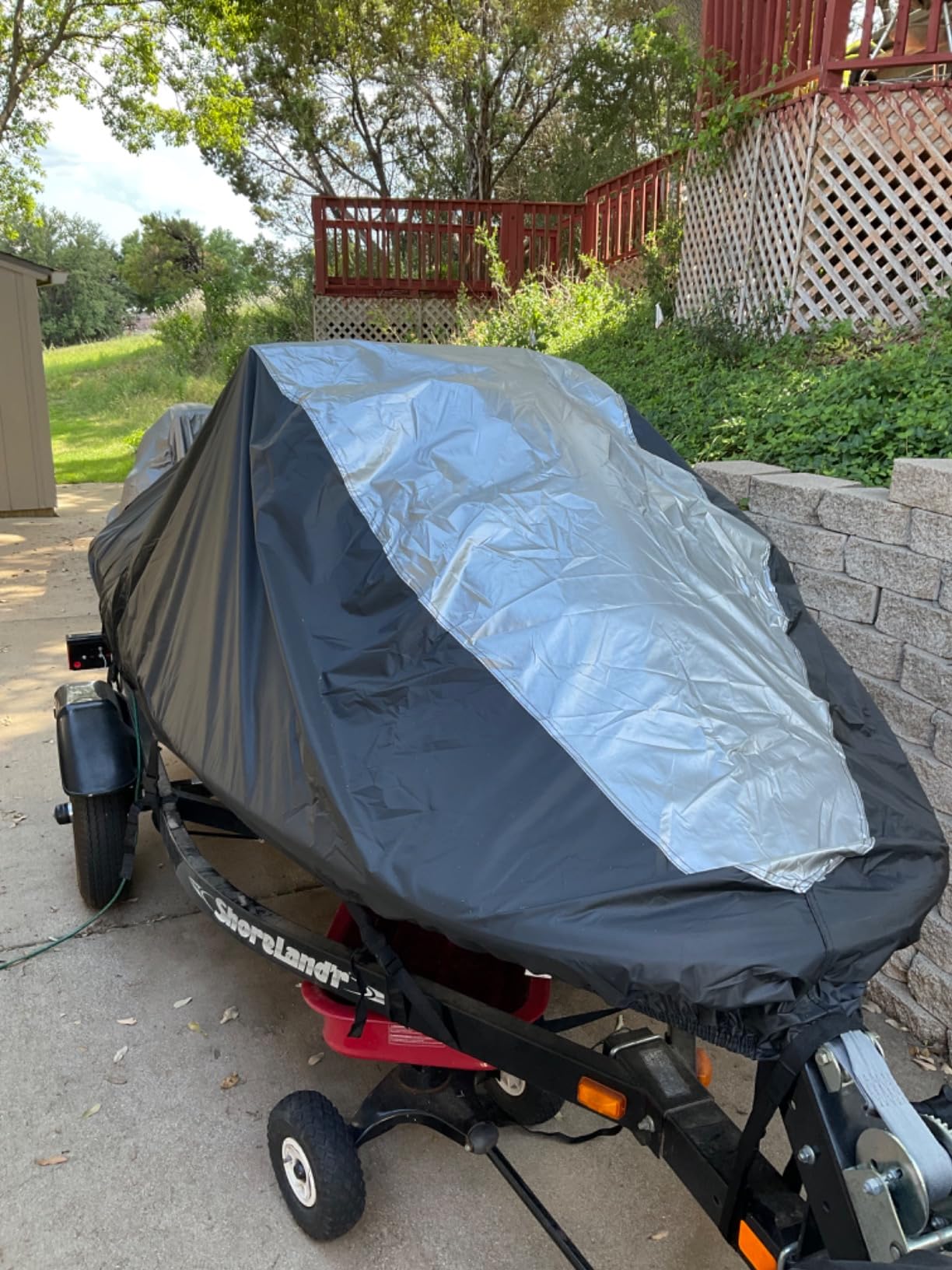 Jet Ski Cover Jetski Cover Compatible with Yamaha Seadoo, Trailerable Jet Ski Covers 2 3 Seater UV Resistant Waterproof Heavy Duty Jetski Covers with 2 Air Vents Suitable for PWC Lengths 115'' to 120