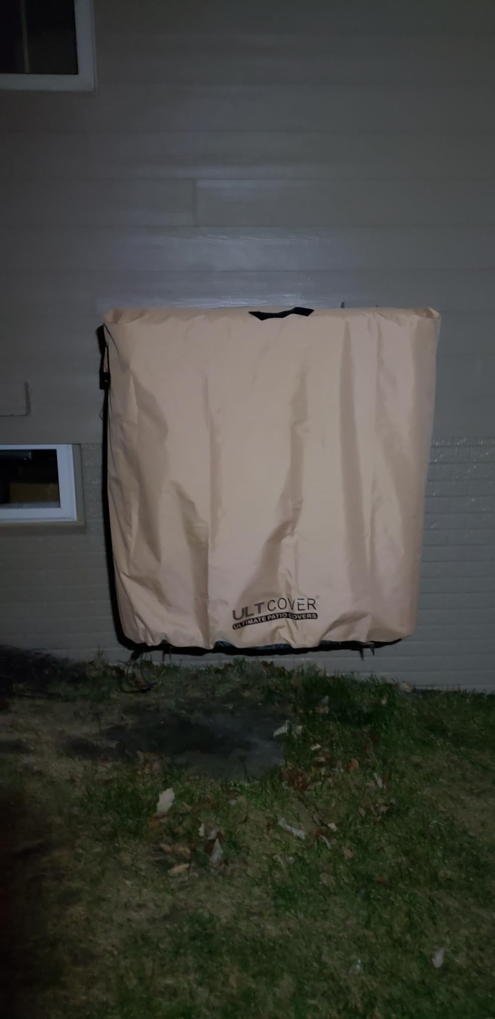 ULTCOVER Waterproof Square Air Conditioner Cover for Outside AC Units Size Upto 30W x 30D x 32H inch customer photo 1