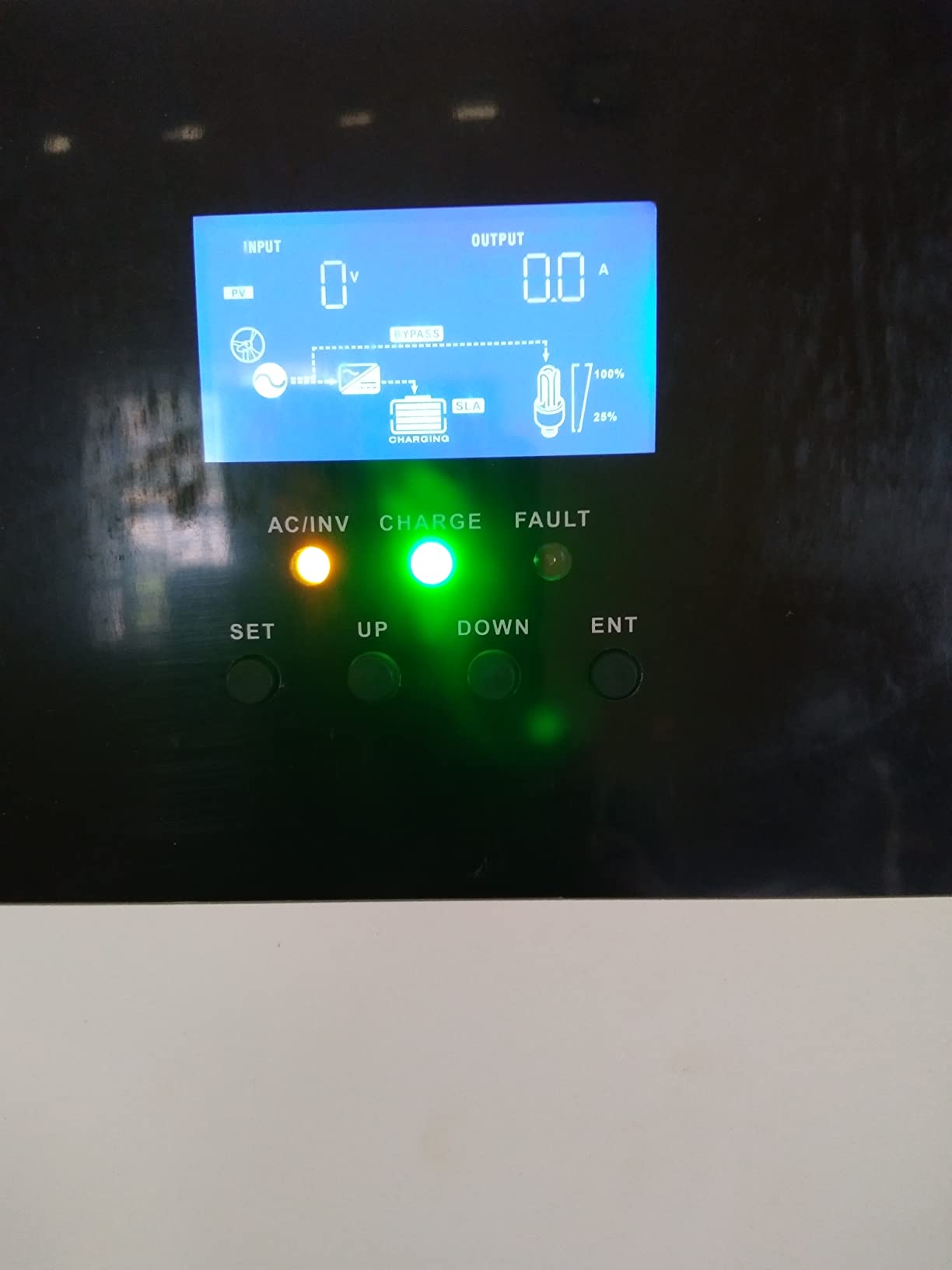 POWLAND 4000W Hybrid Solar Inverter | 24V DC to 120V AC Pure Sine Wave | LCD Display with Glass Top | 140A MPPT Charge Controller | Battery-Less & Lithium/AGM Battery Compatible customer photo 2