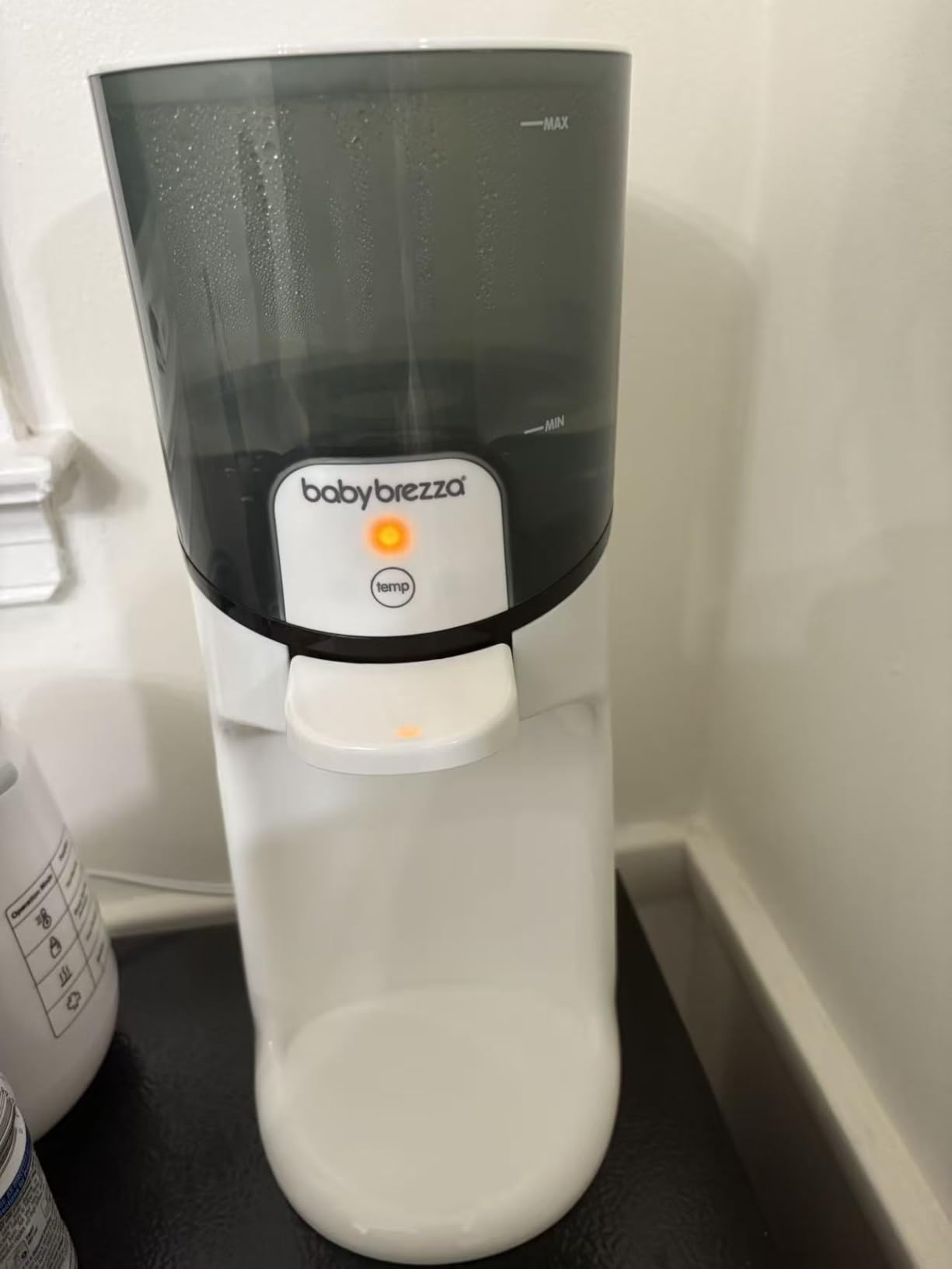 Baby Brezza Instant Baby Bottle Maker with 3 Temperature Settings | Always Ready Formula Warming, 50oz Tank Capacity, 24/7 Warm Water Dispenser, Electric Kettle Alternative customer photo 1