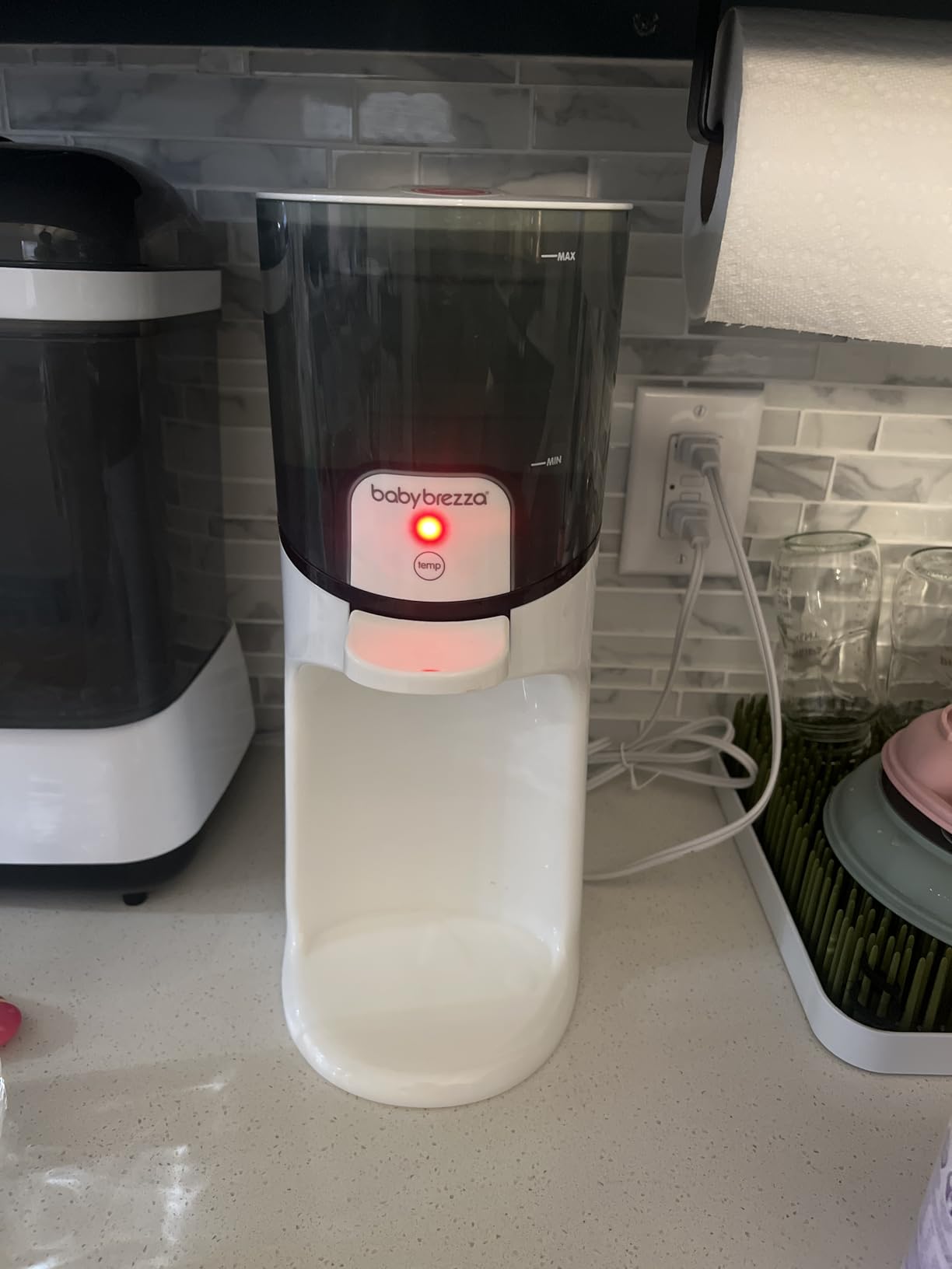 Baby Brezza Instant Baby Bottle Maker with 3 Temperature Settings | Always Ready Formula Warming, 50oz Tank Capacity, 24/7 Warm Water Dispenser, Electric Kettle Alternative customer photo 2