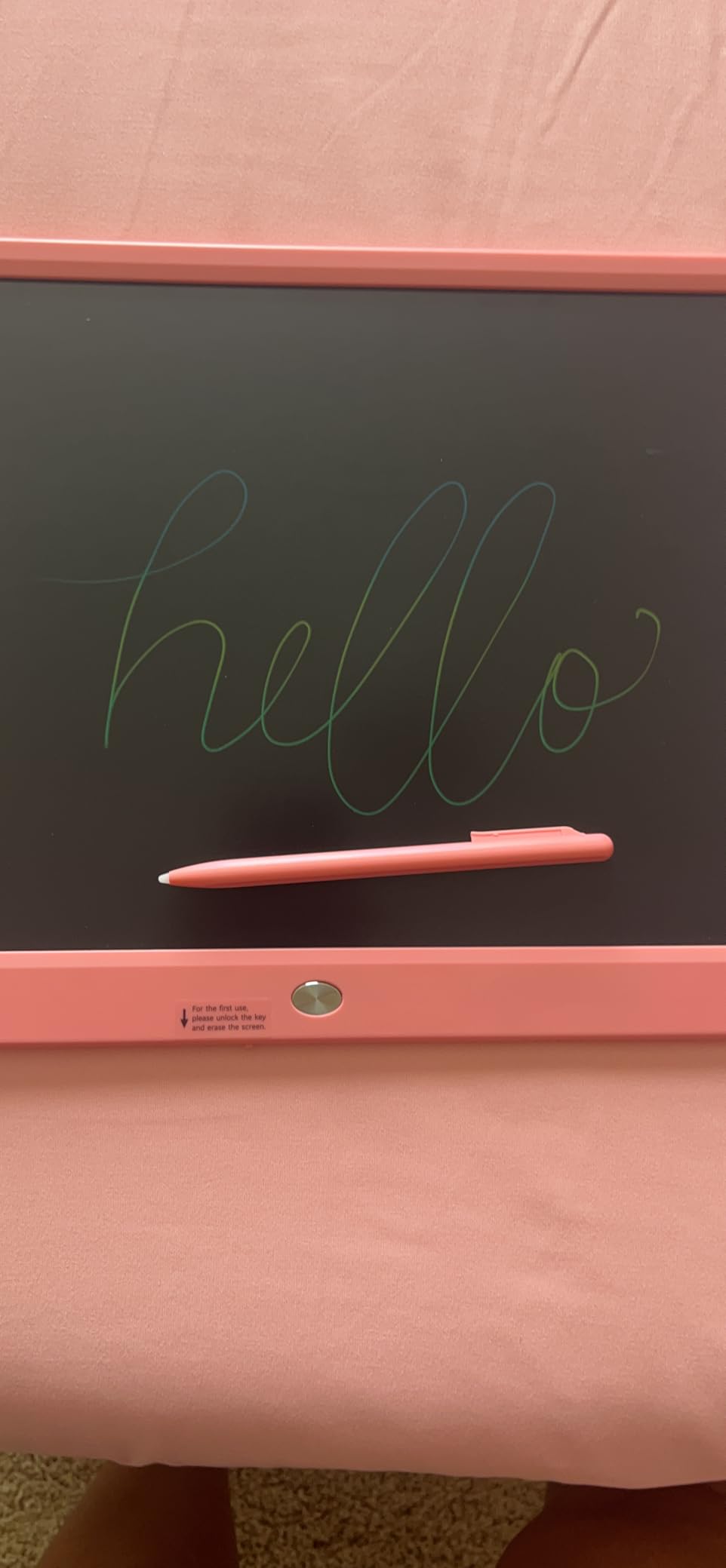TEKFUN 15 Inch LCD Writing Tablet for Girls Ages 3-12, Large Drawing Tablet for Kids, Screen-Free Writing Pad for Learning Quiet Time, Creative Christmas Gift for 3 4 5 6 7 8 Year Old Girl (Pink) customer photo 1