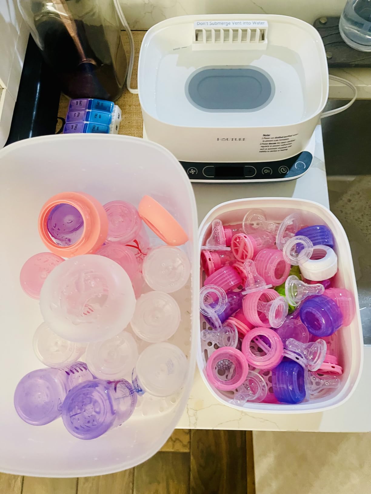 HAUTURE 6-in-1 Baby Bottle Sterilizer and Dryer, Large Capacity 10 Bottles customer photo 2