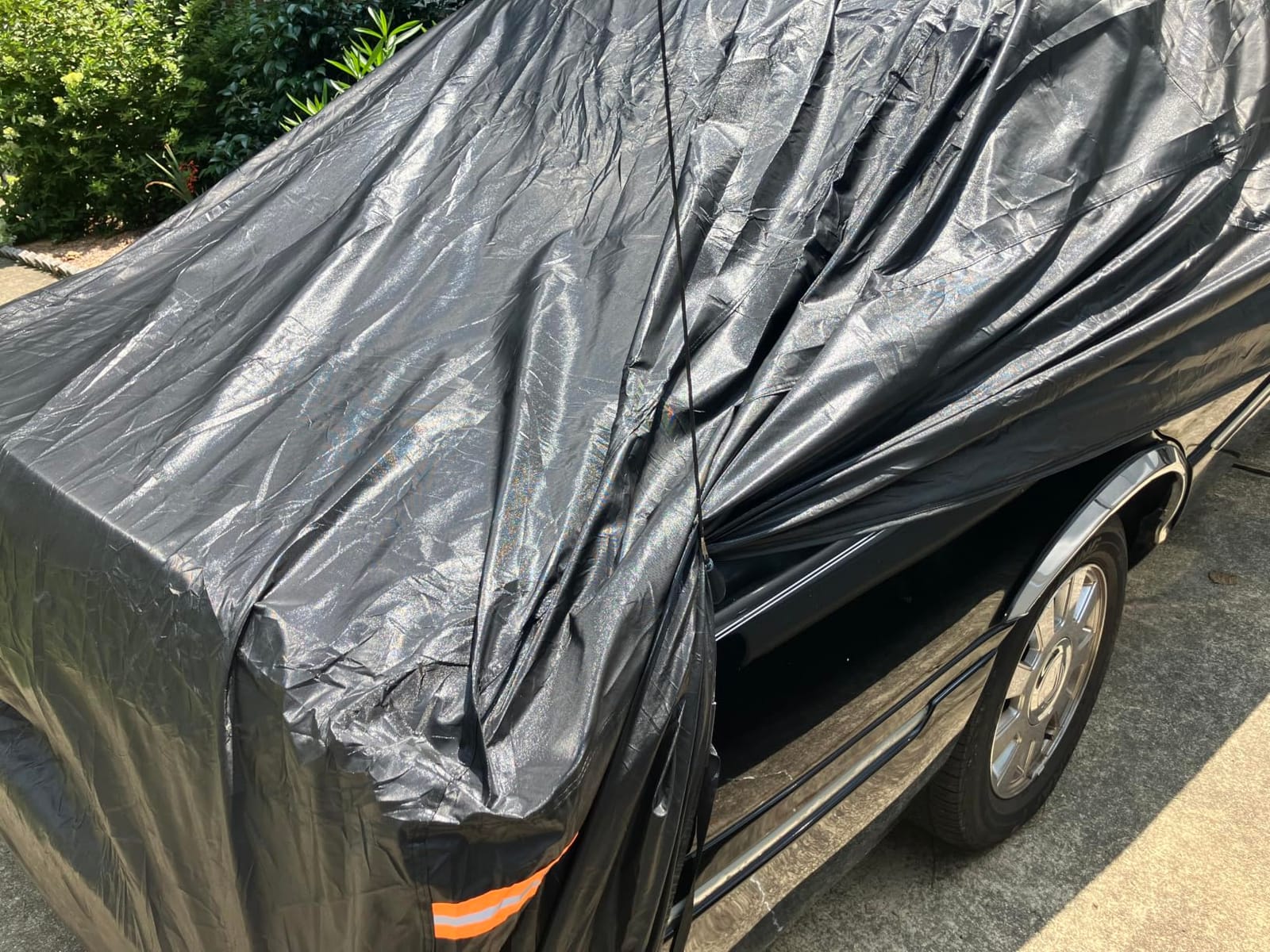 Kayme Sedan Car Cover Waterproof All Weather - Size A4 - Accurate Fit, Heavy Duty for Automobiles, Outdoor Sun Rain Snow UV Protection - Soft Cotton, Driver Door Zipper, Storage Bag customer photo 1