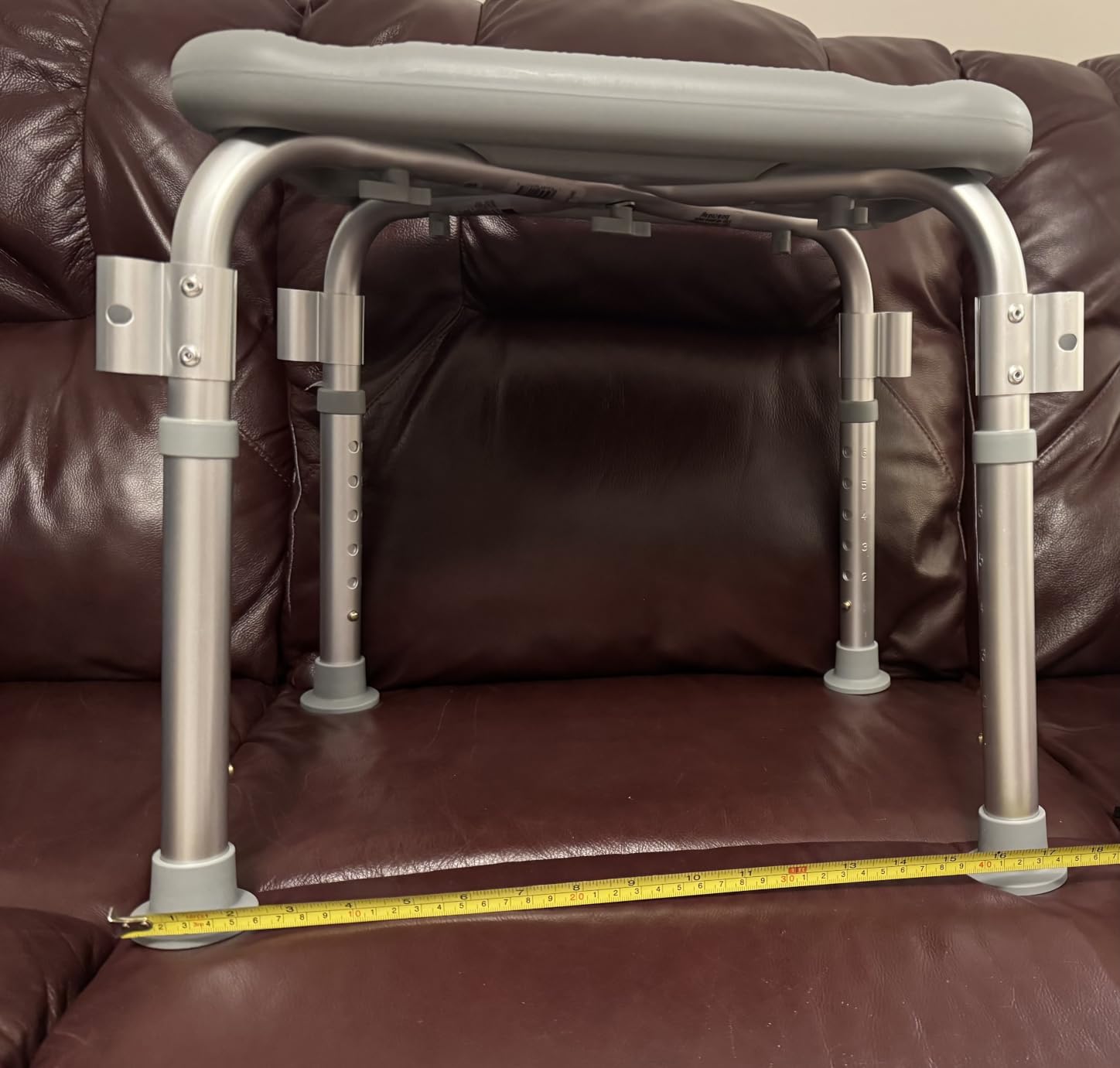Medline Shower Chair with Backrest and Padded Armrests - 350 lb. capacity, Bath Bench, Seat, Stool for Independent Adult, Seniors, Elderly & Disabled Patients customer photo 1