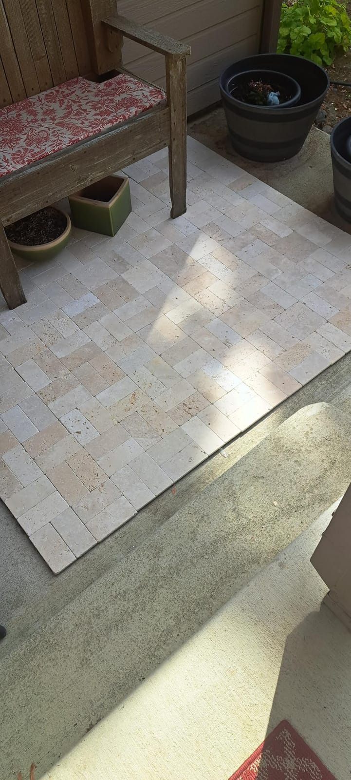3x6 Light Travertine Tumbled Antiqued Wall Floor Natural Stone Tile (40) customer photo 2