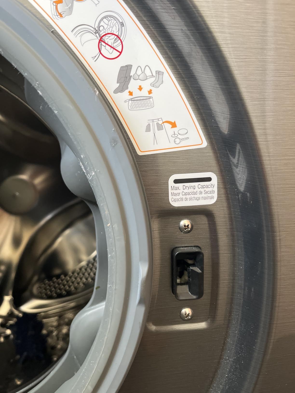 LG WM3555HVA 2.4 Cu. Ft. Smart Wi-Fi Enabled Front-Load All-in-One Washer/Dryer Combo, Compact, Energy-Efficient customer photo 2