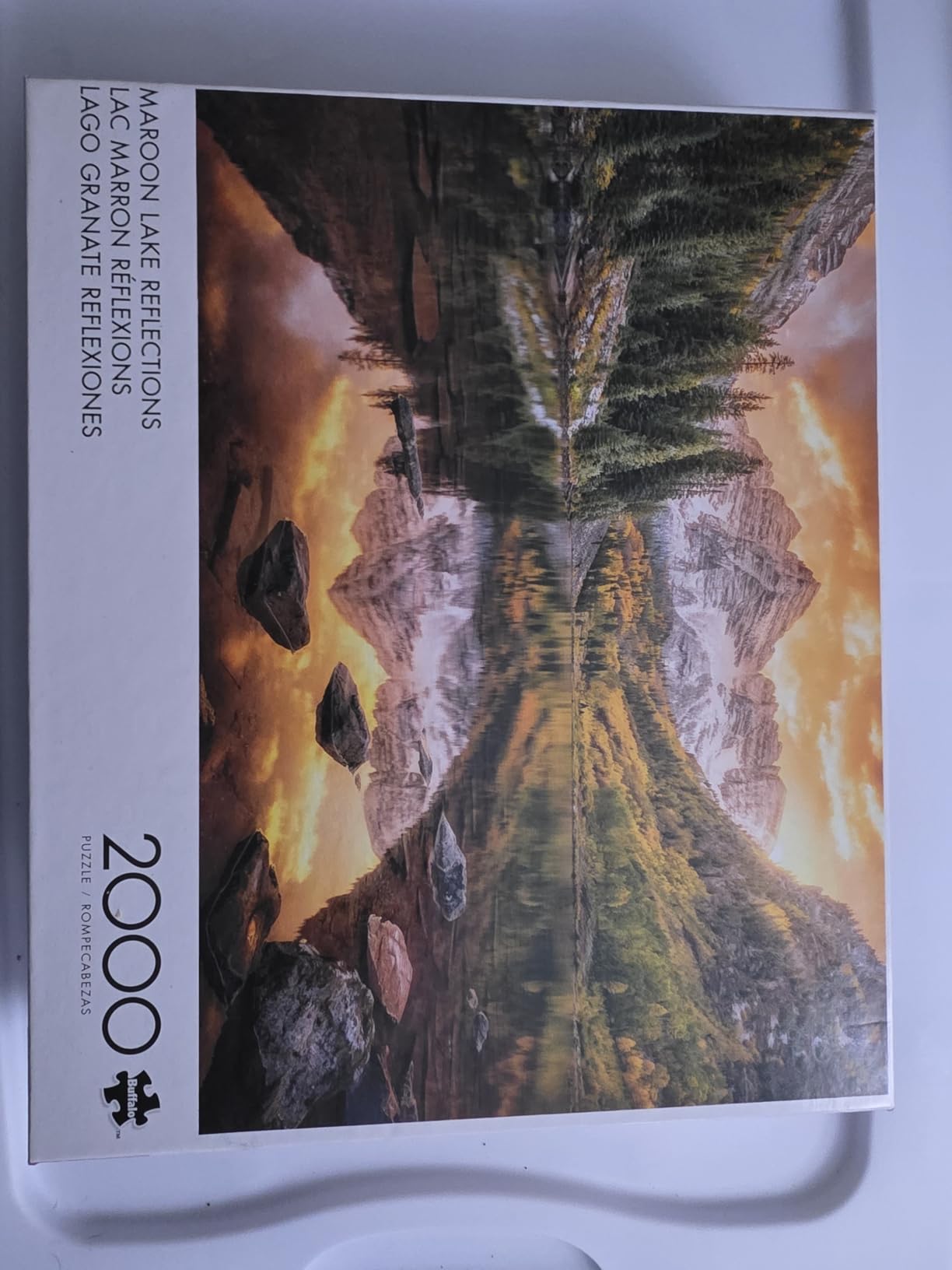 Buffalo Games Maroon Lake Reflections 2000 Piece Puzzle for Adults, Art by Joshua Snow, Intermediate to Expert, Made in USA, Recycled Board, Finished Size 38.50x26.50 Inches customer photo 2