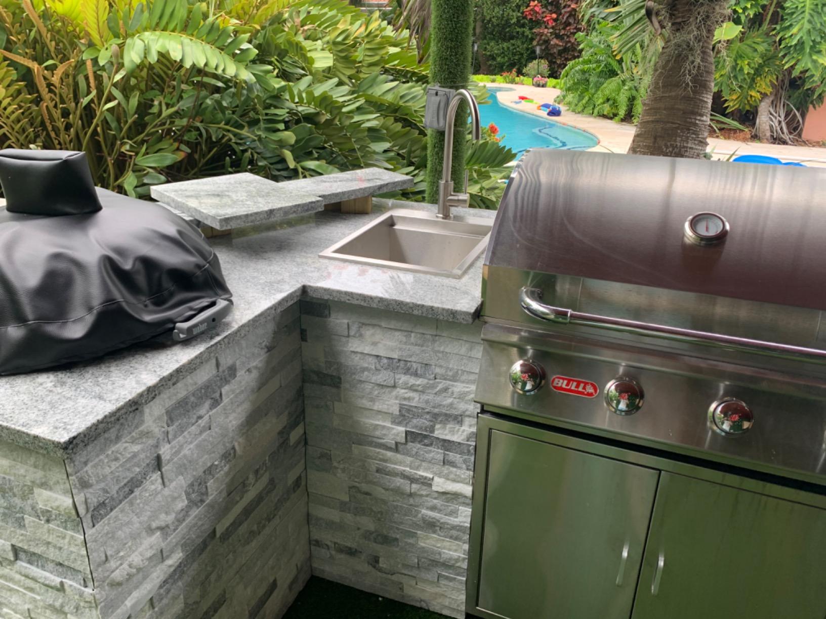 Ruvati 21 x 20 inch Outdoor BBQ Workstation Sink Topmount T-316 Marine Grade Stainless Steel - RVQ5221 customer photo 1