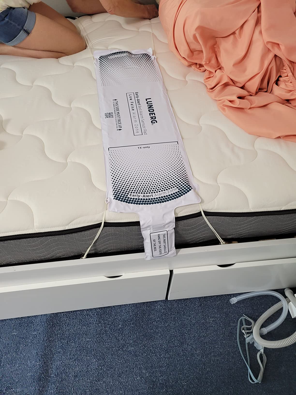 Lunderg Wireless Early Alert Bed & Chair Alarm Set for Elderly | Alerts Caregivers BEFORE They Get Up, No in-Room Alarm to Frighten Loved Ones, Fall Prevention for Dementia Care, US Company customer photo 1