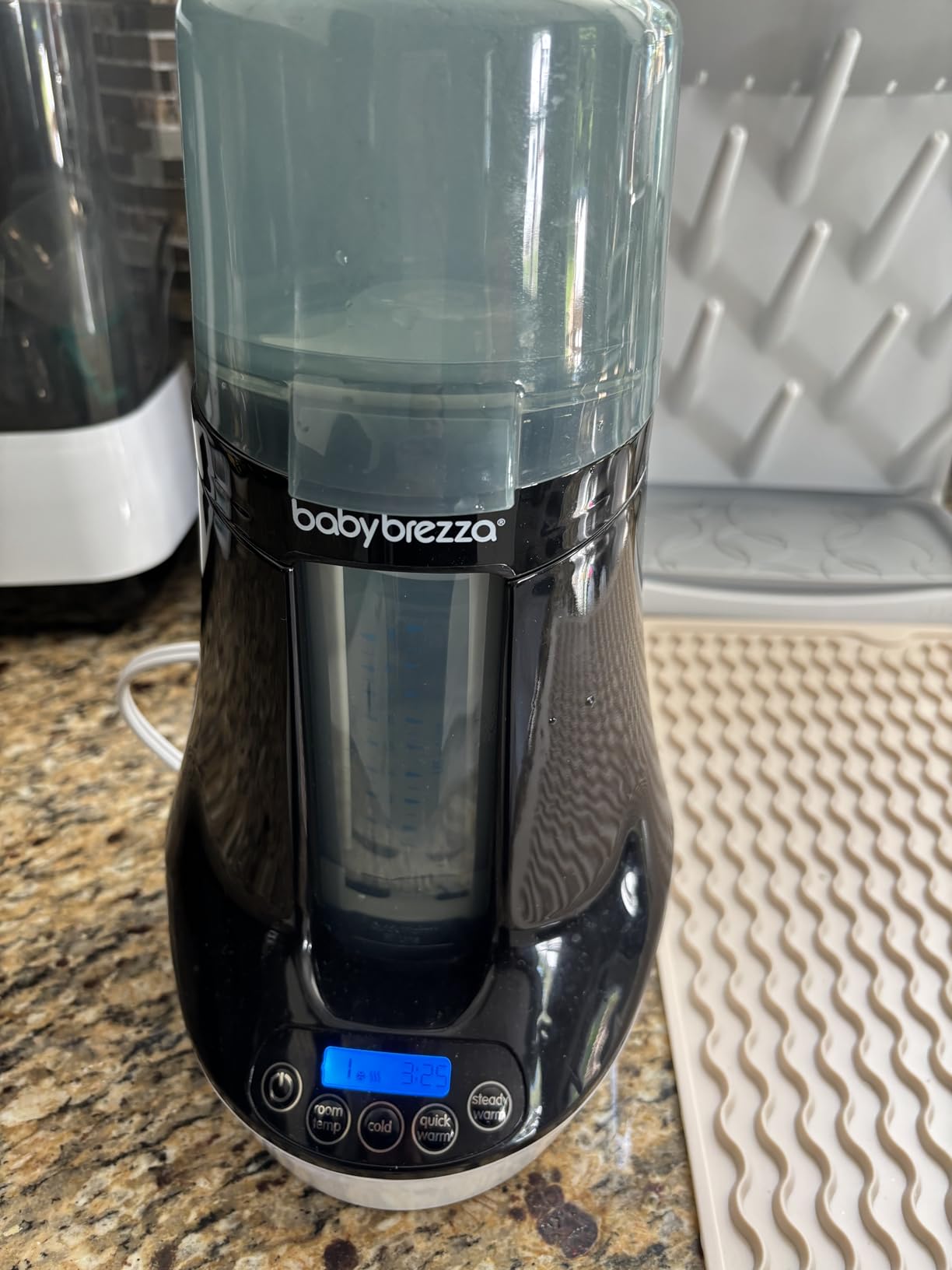 Baby Brezza Fast Baby Milk Warmer for All Bottles of Formula + Breastmilk | Distinct Temperatures for Safe Warming of Breastmilk or Formula - Universal Fit for All Bottles - Also Defrost Bags + Jars customer photo 2