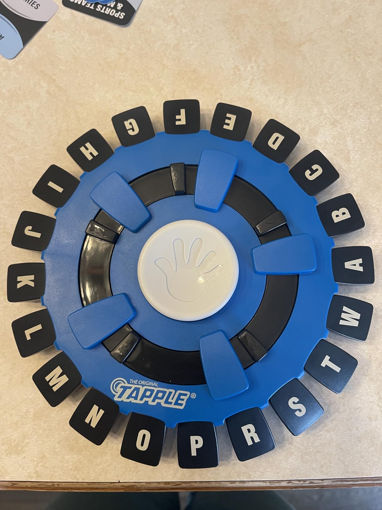 USAOPOLY The Original TAPPLE, The Fast-Paced Family Board Game,Choose a Category & Race Against The Timer to be The Last Player,Learning Word Game for Ages 8 & Up, 2-8 Players, 15-20 Minute Play Time customer photo 2