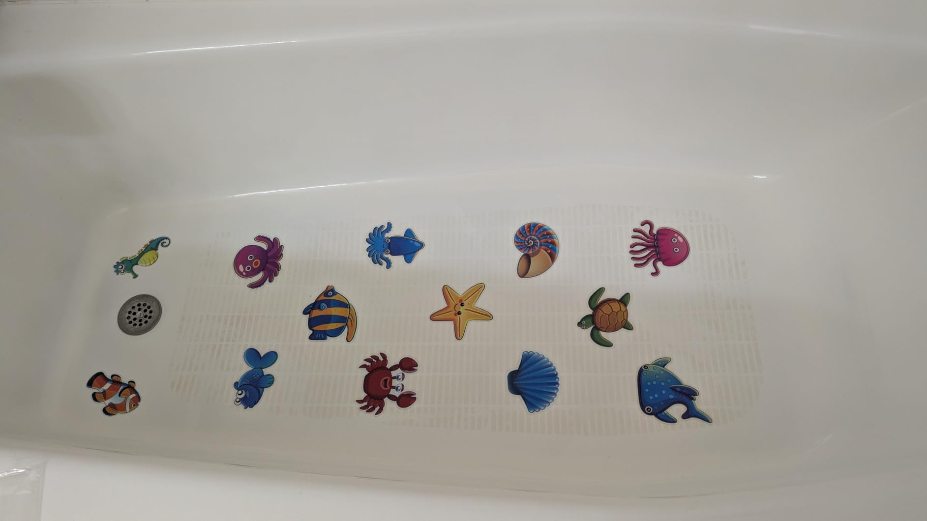 Secopad 12PCS Strip Non Slip Bathtub Stickers with Scraper, 0.8*8in, Clear | Original Safety Anti-Slip Treads, Comfortable PEVA Material, Strong Adhesive, Easy to Use, For Bath Tubs, Showers & Stairs customer photo 1