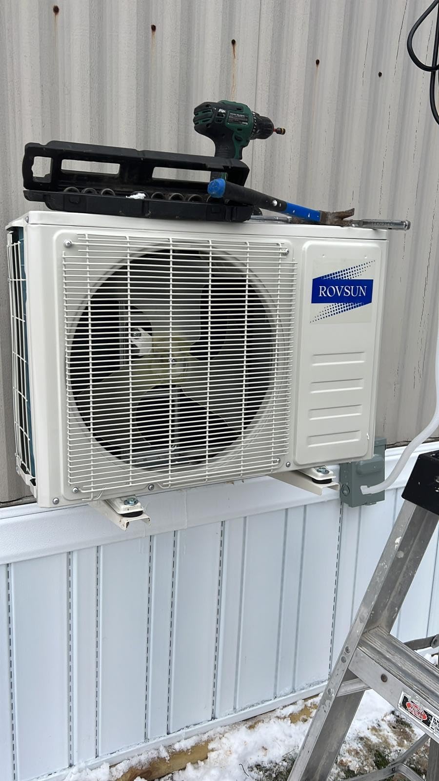 ROVSUN 9000 BTU Mini Split AC/Heating System with Inverter, 20 SEER2 Energy Saving 115V Ductless Split-System Air Conditioner with Pre-Charged Condenser, Heat Pump, Remote Control & Installation Kit customer photo 2