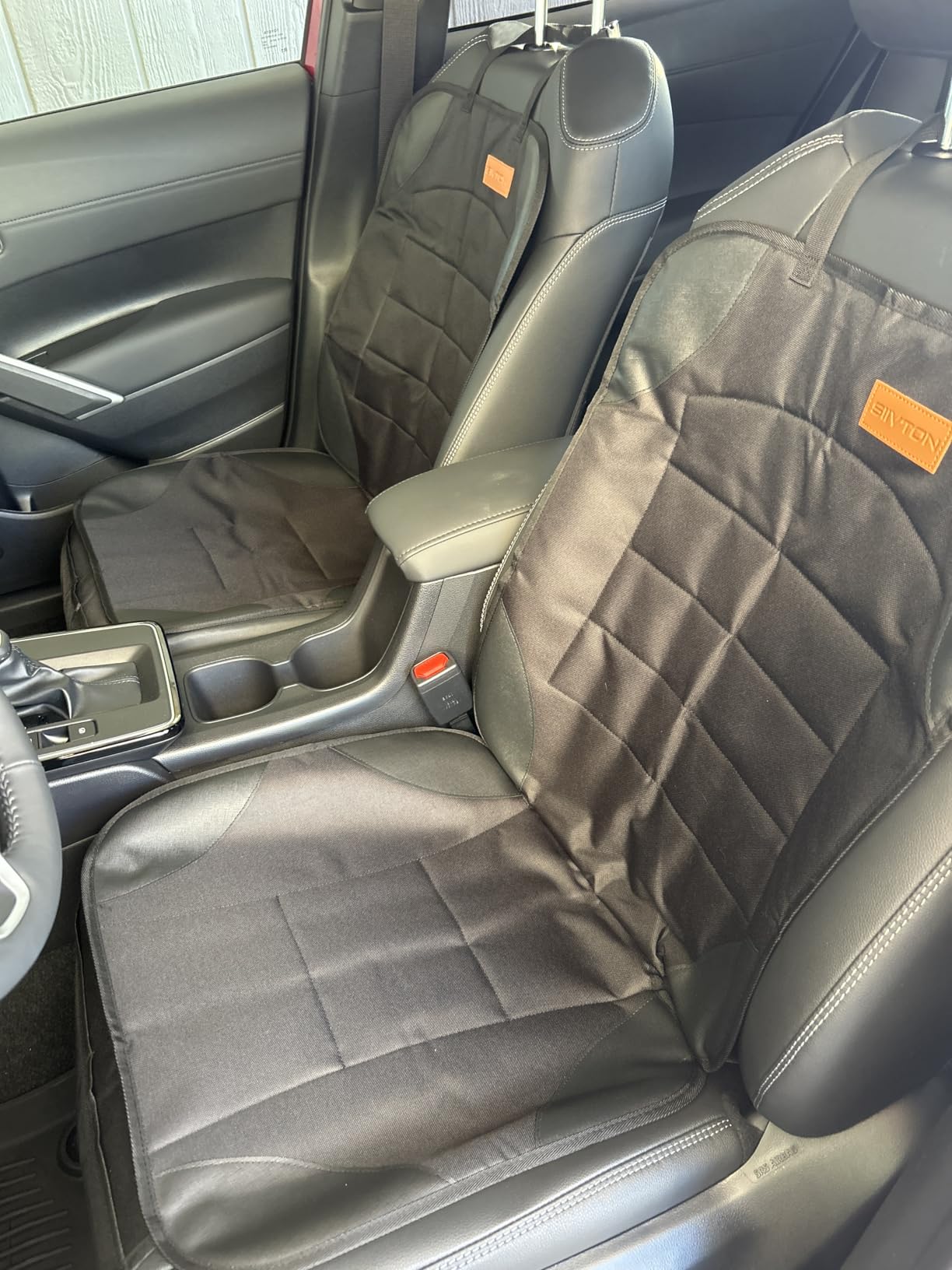 Siivton Car Seat Protector for Child Car Seat, Waterproof Car Seat Cover for Leather and Fabric Seats, 2 Mesh Pockets, Non-Slip Bottom, Thick Padding Cushion customer photo 1