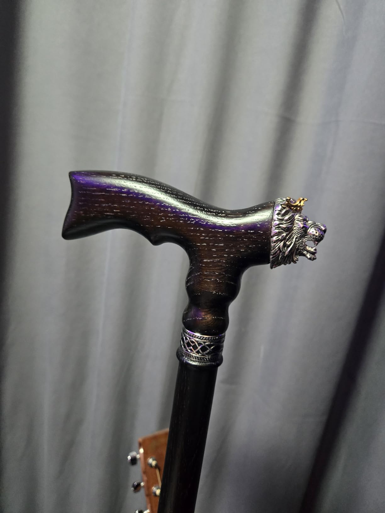 Asterom Lion Walking Cane, Cool Wooden Canes for Men, Stylish, Fancy customer photo 1