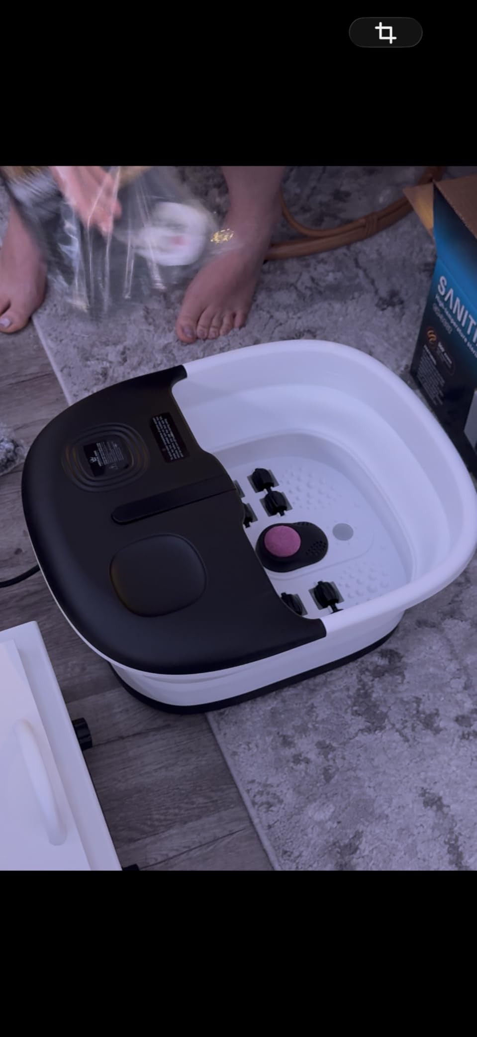 Medical king Foot Spa with Heat and Massage and Jets Includes A Remote Control A Pumice Stone Collapsible Massager with Bubbles and Vibration customer photo 1