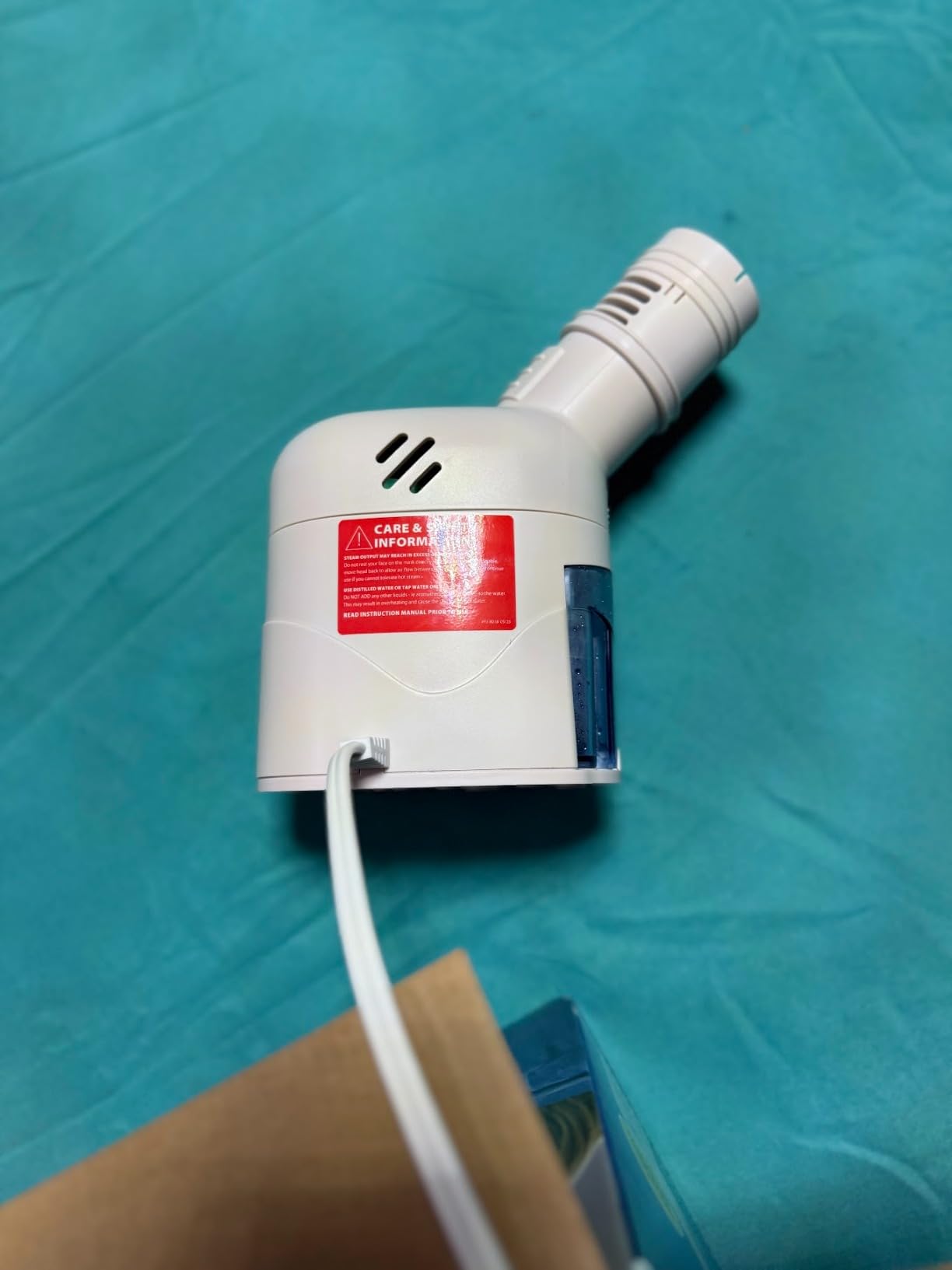 HealthWise Steam Inhaler Respiratory Vapor Therapy | Sinus Pressure, Congestion, Colds & Cough Relief | Facial Steamer, Steam Inhaler, FSA Eligible, Vaporizer or Vocal Steamer | Mask for Cleansing customer photo 2