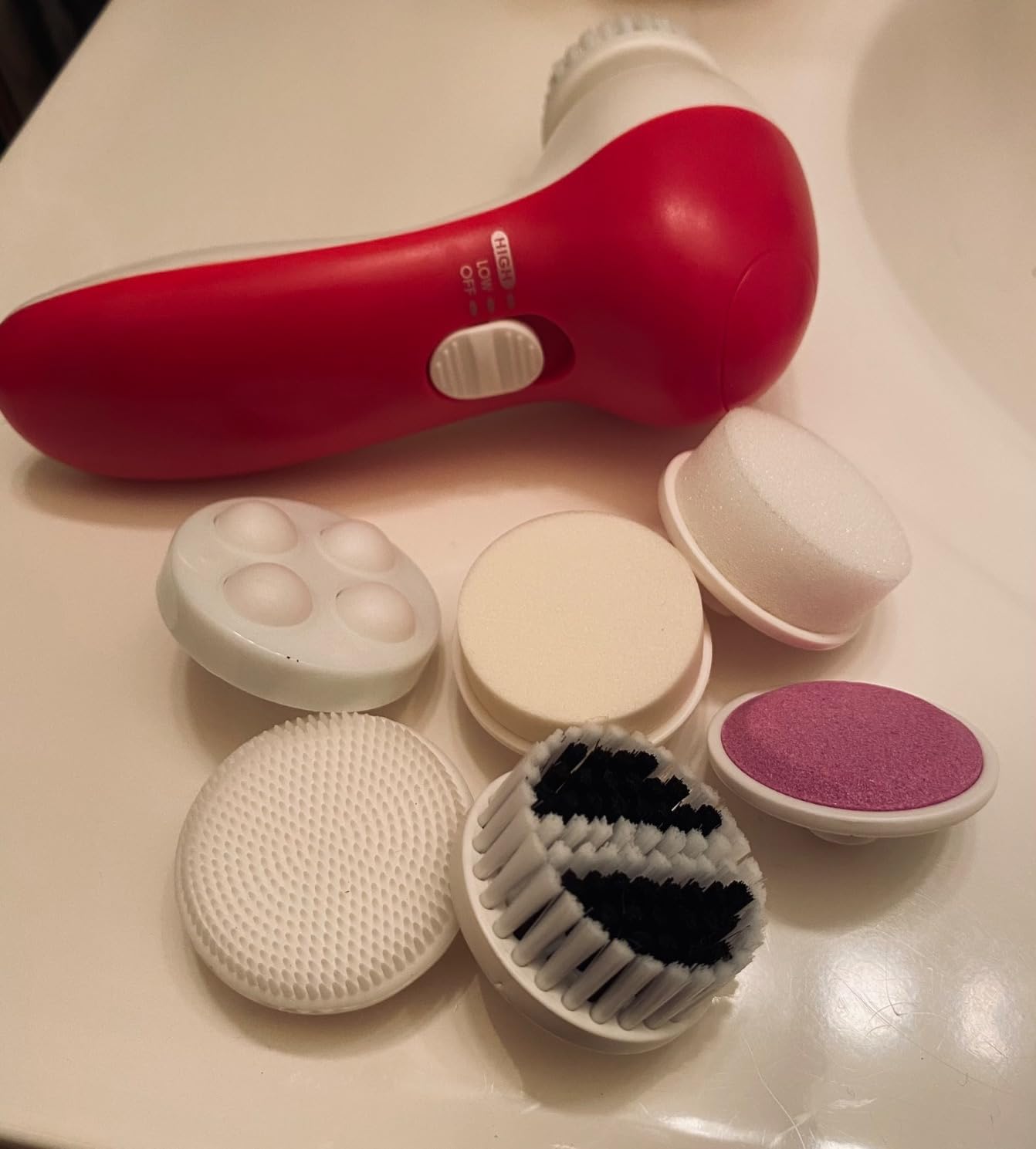 Facial Cleansing Brush Face Scrubber: CLSEVXY Electric Face Spin Cleanser Brushes with 6 Brush Heads for Deep Cleansing, Gentle Exfoliating, Removing Blackhead, Massaging customer photo 2