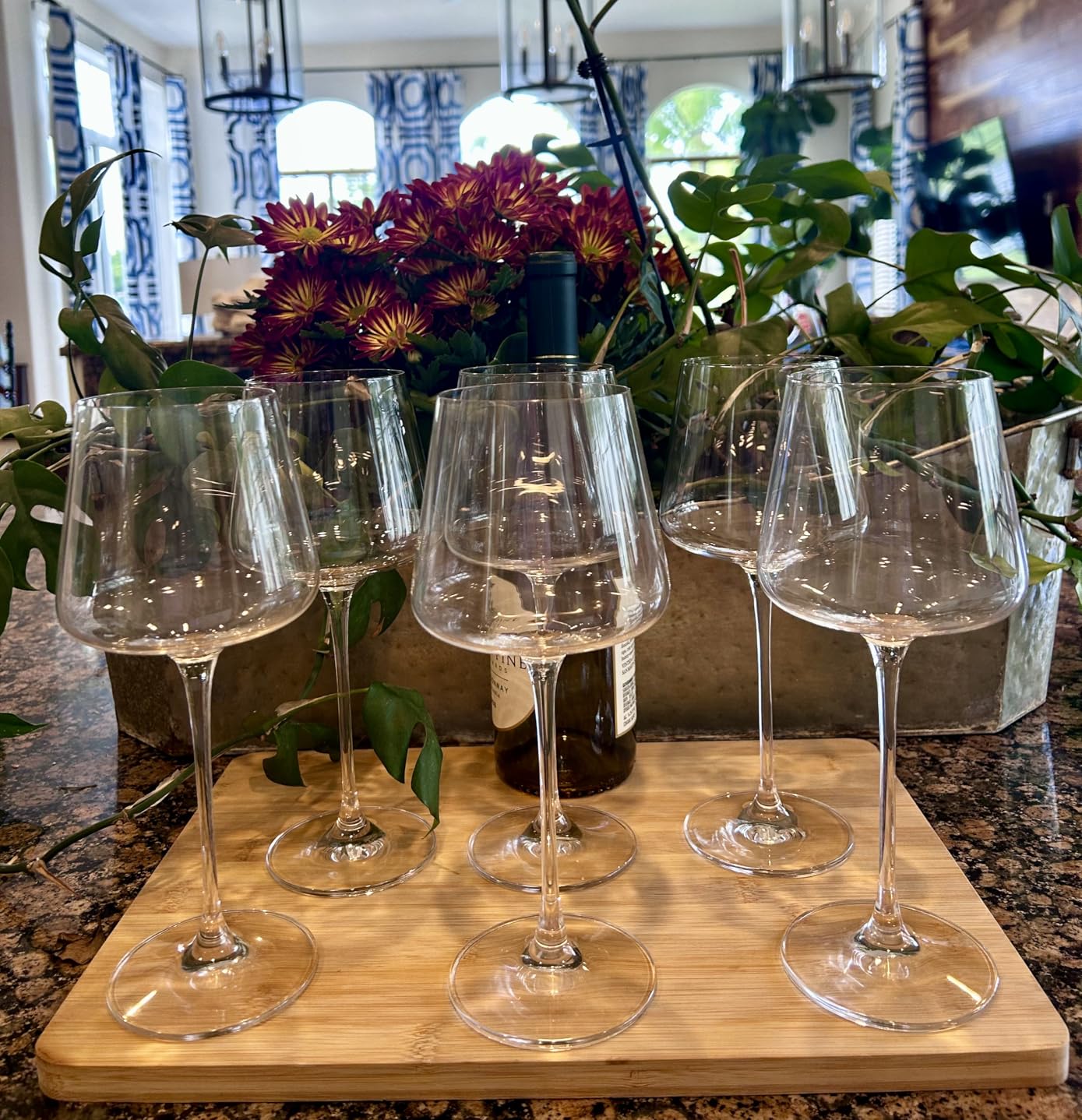 coccot Wine Glasses Set of 6, Crystal White Wine Glasses, Red Wine Glass Set, Wine Glasses Long stem, Clear Lead-Free Premium Blown Glassware (18.5oz, 6 pack) customer photo 1