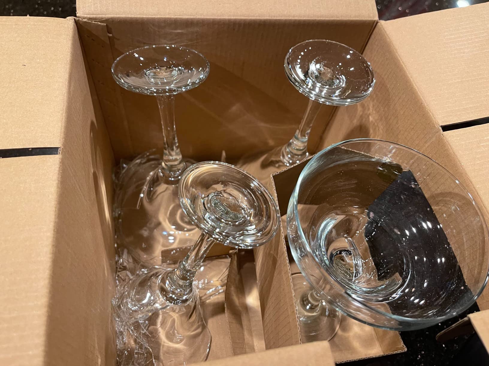 Glaver's Margarita Glasses Set Of 4, 10 oz. Bar Glasses for Cocktails, Martini, Margarita, Dessert, and Everyday Use Crystal Clear Classic Martini Glasses, Dishwasher safe. customer photo 2