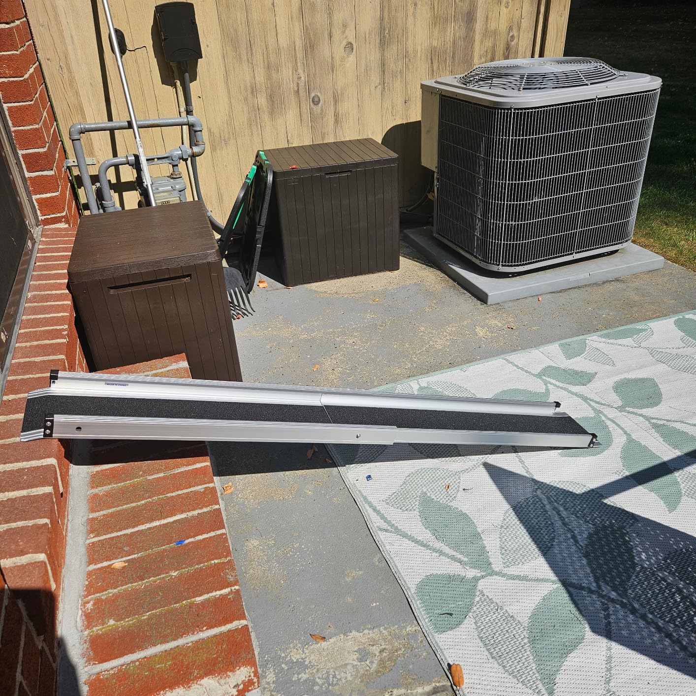 6FT Telescoping Aluminum Portable Wheelchair Ramp with Bag, 600LBS, 2 Pack customer photo 1