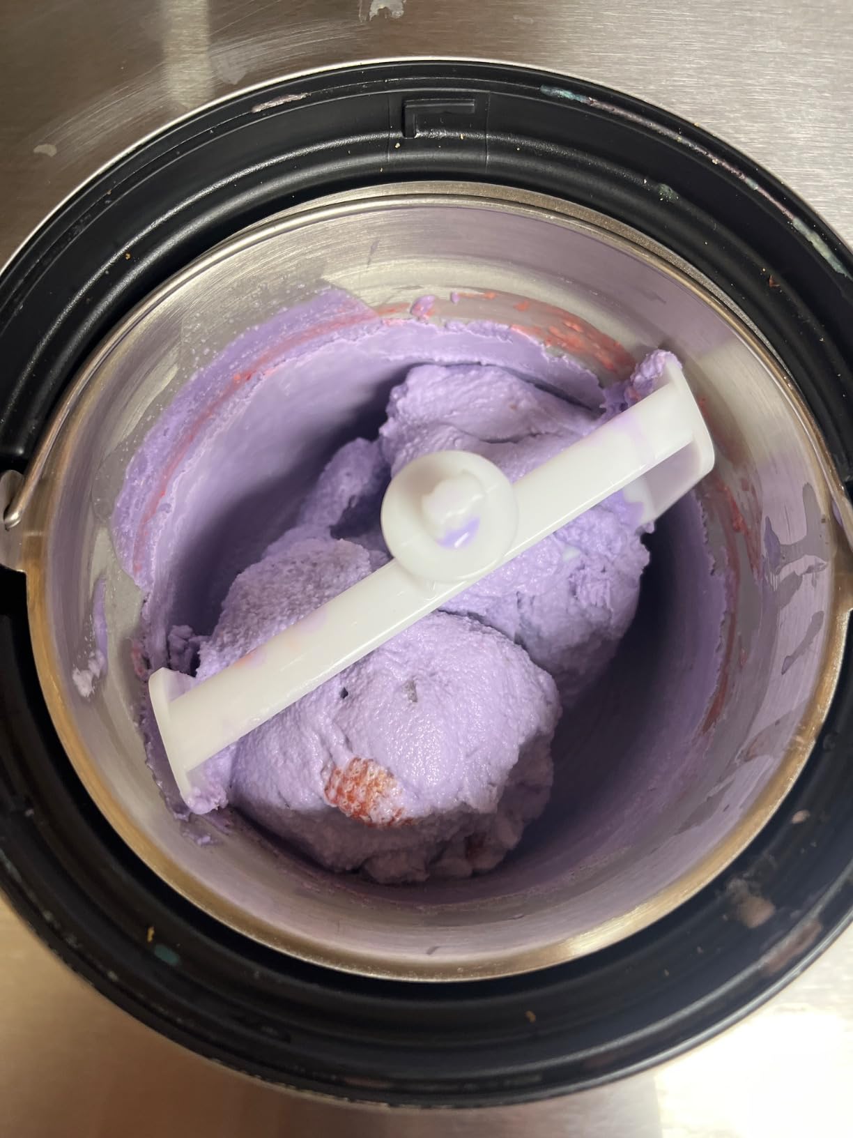 Homtone Ice Cream Maker, No pre-Freezing Automatic Ice Cream Machine 2.1 Quart with Built-in Compressor and LCD Timer for Making Ice Cream, Gelato in 30-60 min customer photo 2
