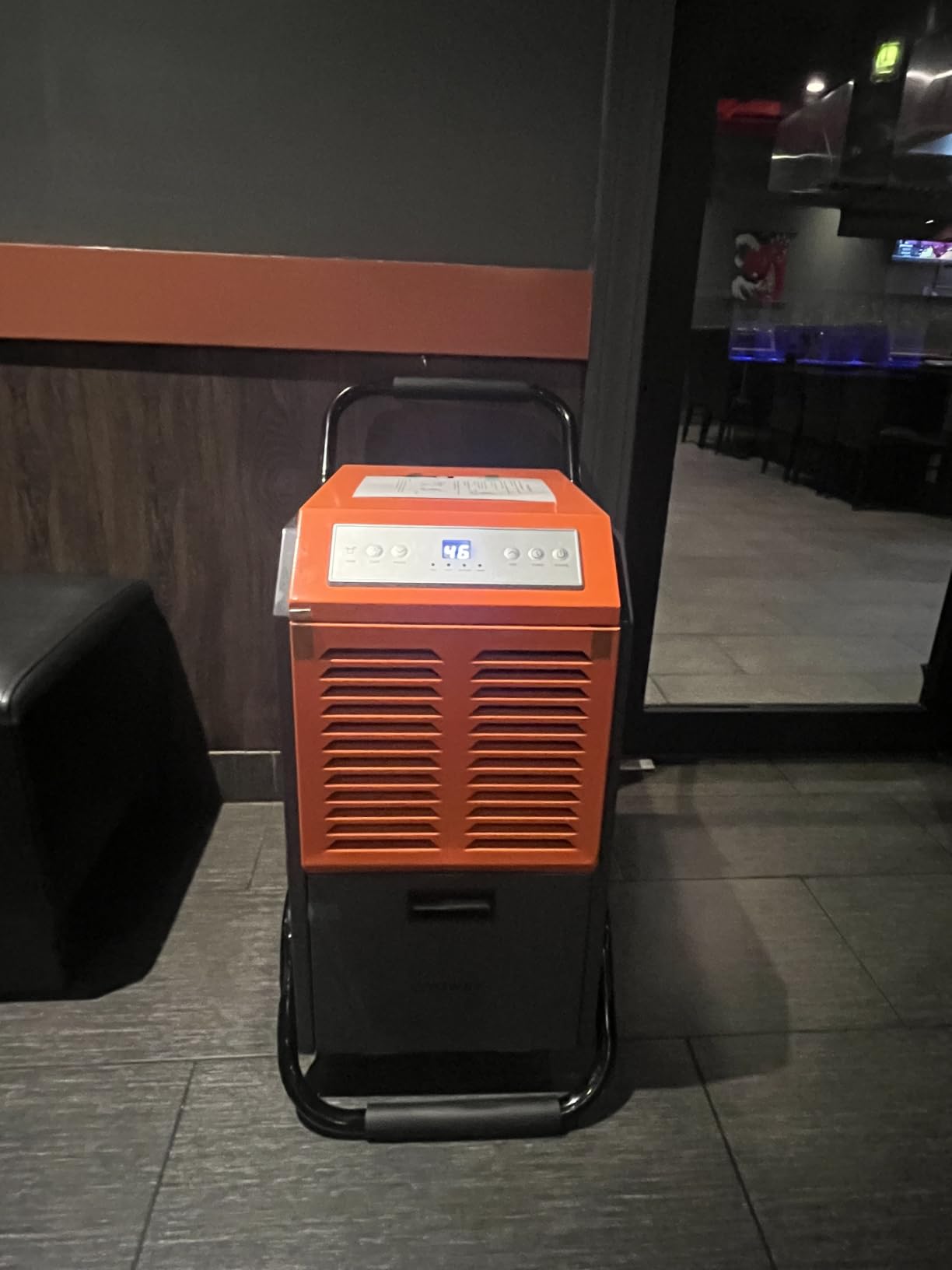 COSTWAY 163 Pints Commercial Dehumidifier (Orange) | 4500 Sq.Ft Crawl Space Dehumidifier with Drain Hose, 24H Timer, for Basement, Warehouse, Job Site customer photo 2