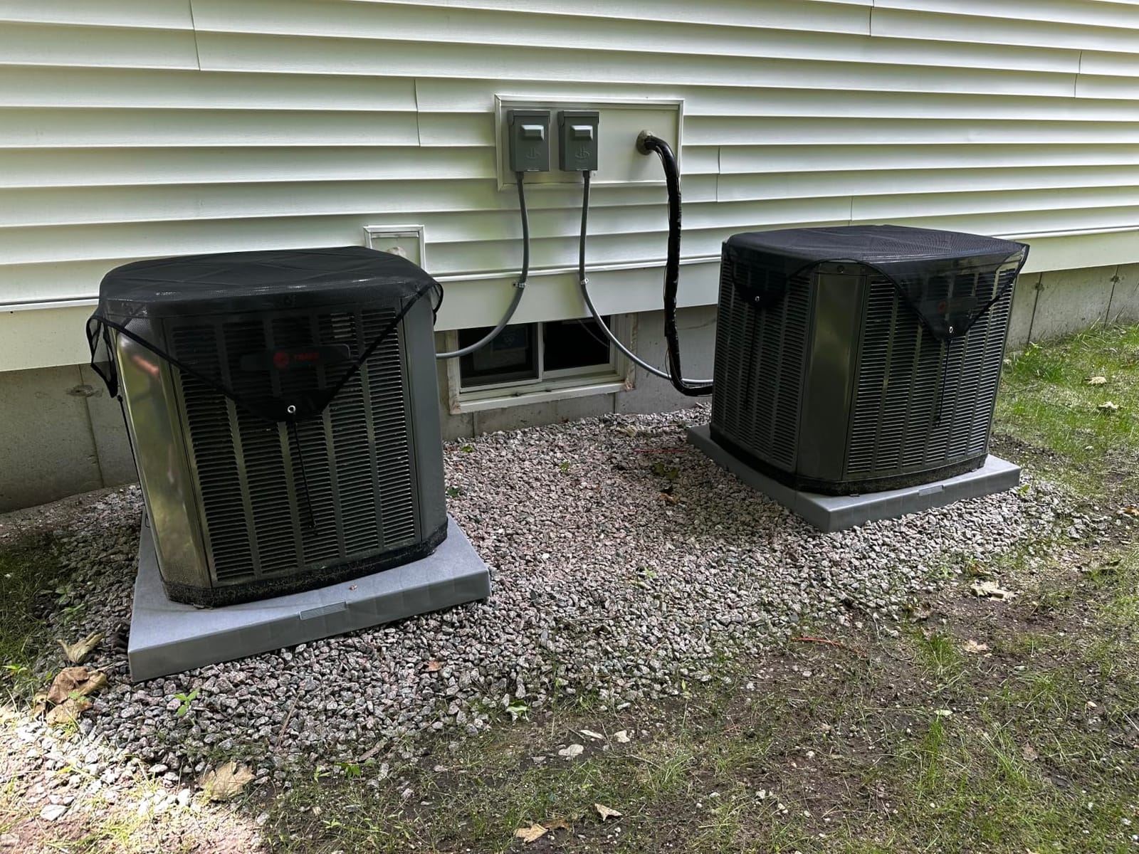 36x36 Central Air conditioner Covers for Outside, Larger Mesh AC Unit Covers Outdoor - Top Universal Defender customer photo 1