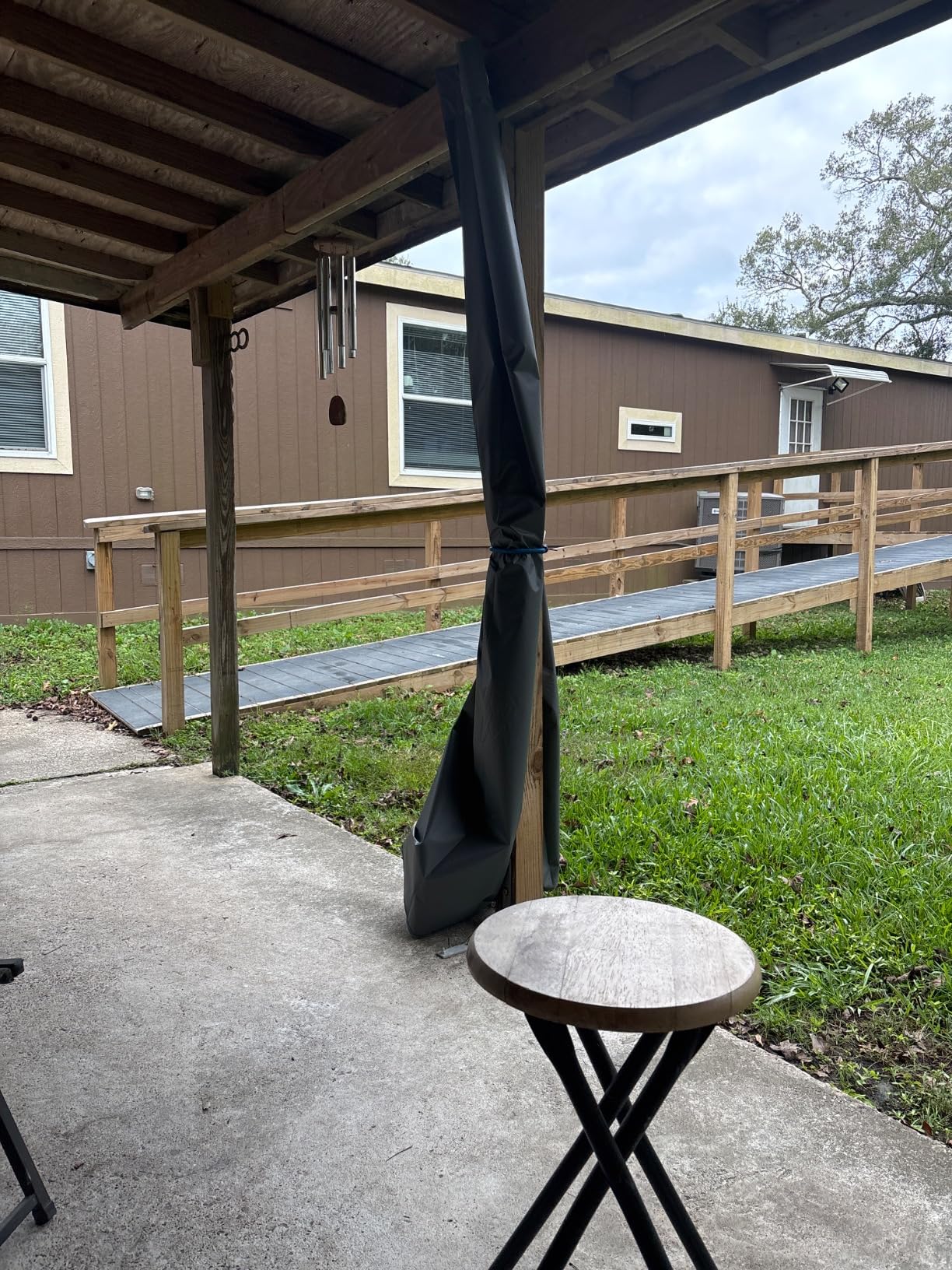 Easy-Going 100% Waterproof Outdoor Curtains 54x84 inch, Dark Grey | Windproof Weatherproof Premium Thick Outdoor Privacy Grommet Top Panels for Patio, Gazebo and Pergola 2 Panels customer photo 1