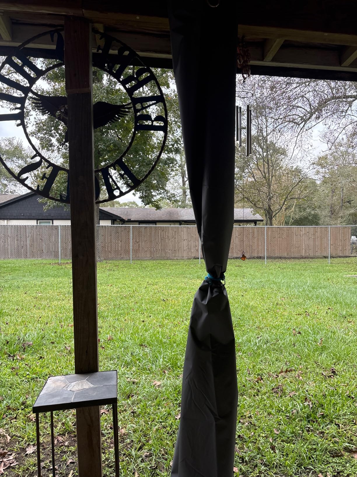 Easy-Going 100% Waterproof Outdoor Curtains 54x84 inch, Dark Grey | Windproof Weatherproof Premium Thick Outdoor Privacy Grommet Top Panels for Patio, Gazebo and Pergola 2 Panels customer photo 2