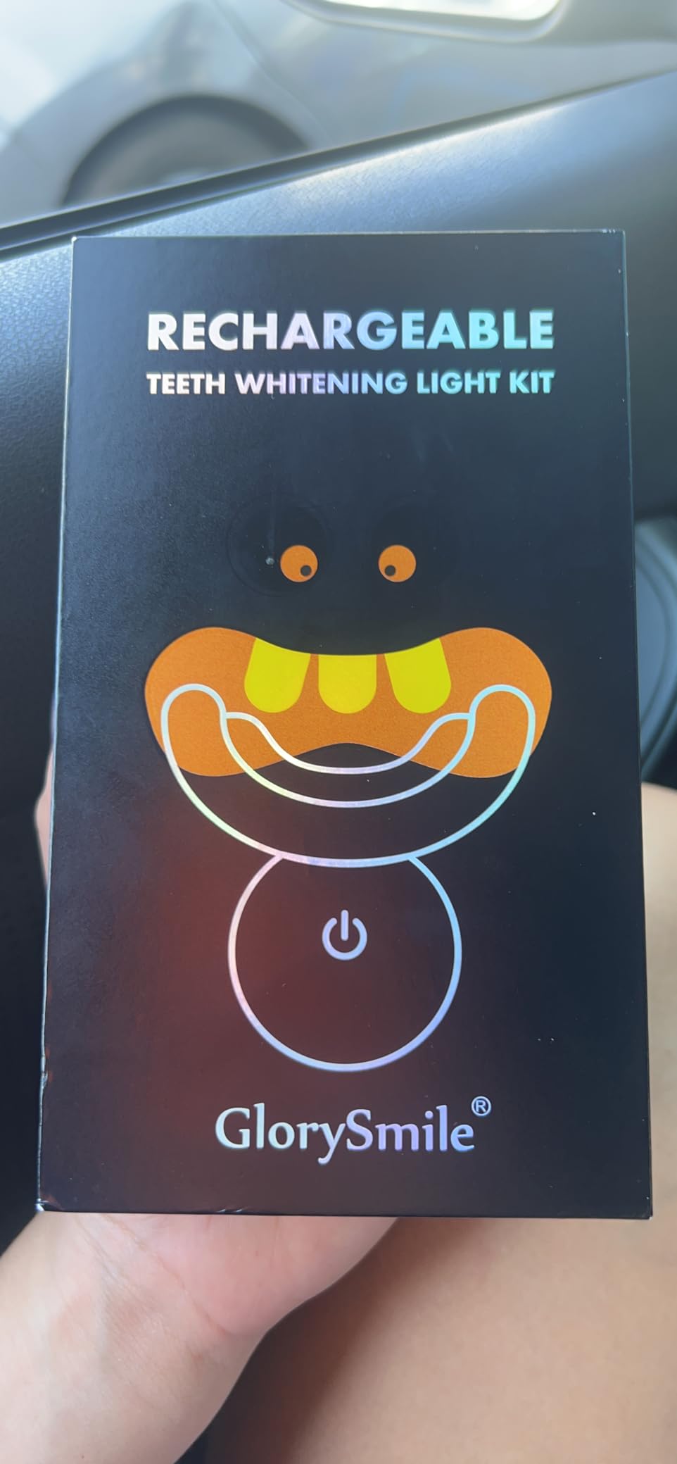 MOON Teeth Whitening Kit, LED Light Teeth Whitener Device, 56 White Strips, USB Charger & Travel Case, Blue Light Whitening Tray Removes Stains & Whitens Up to 12 Shades in 2 Weeks (4 Piece Kit) customer photo 2