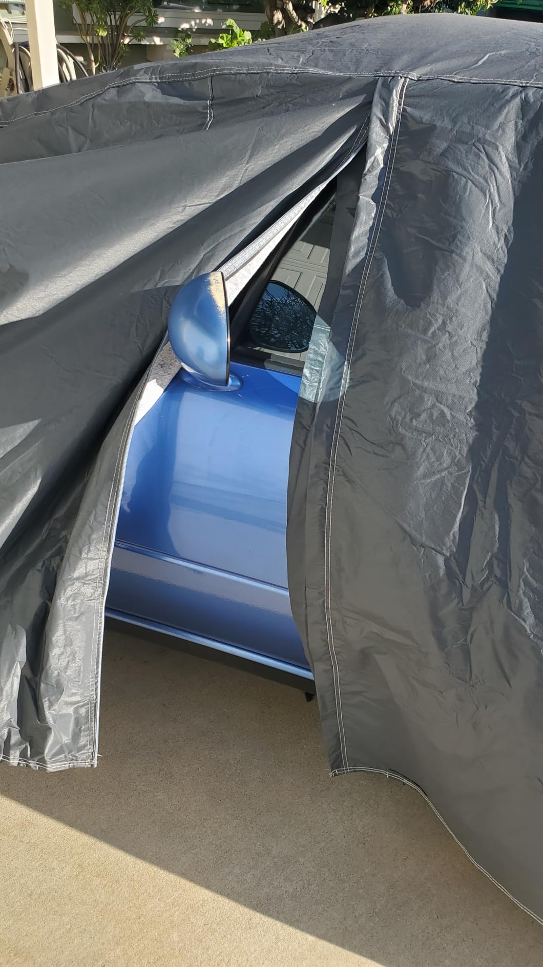 GUNHYI 16 Layers Car Cover Waterproof All Weather, Heavy Duty Outdoor Car Cover Universal Fit Sedan Toyota Camry, Tesla Model 3, Lincoln MKZ, Nissan Altima, Kia K5/Stinger, Hyundai Sonata etc. customer photo 1