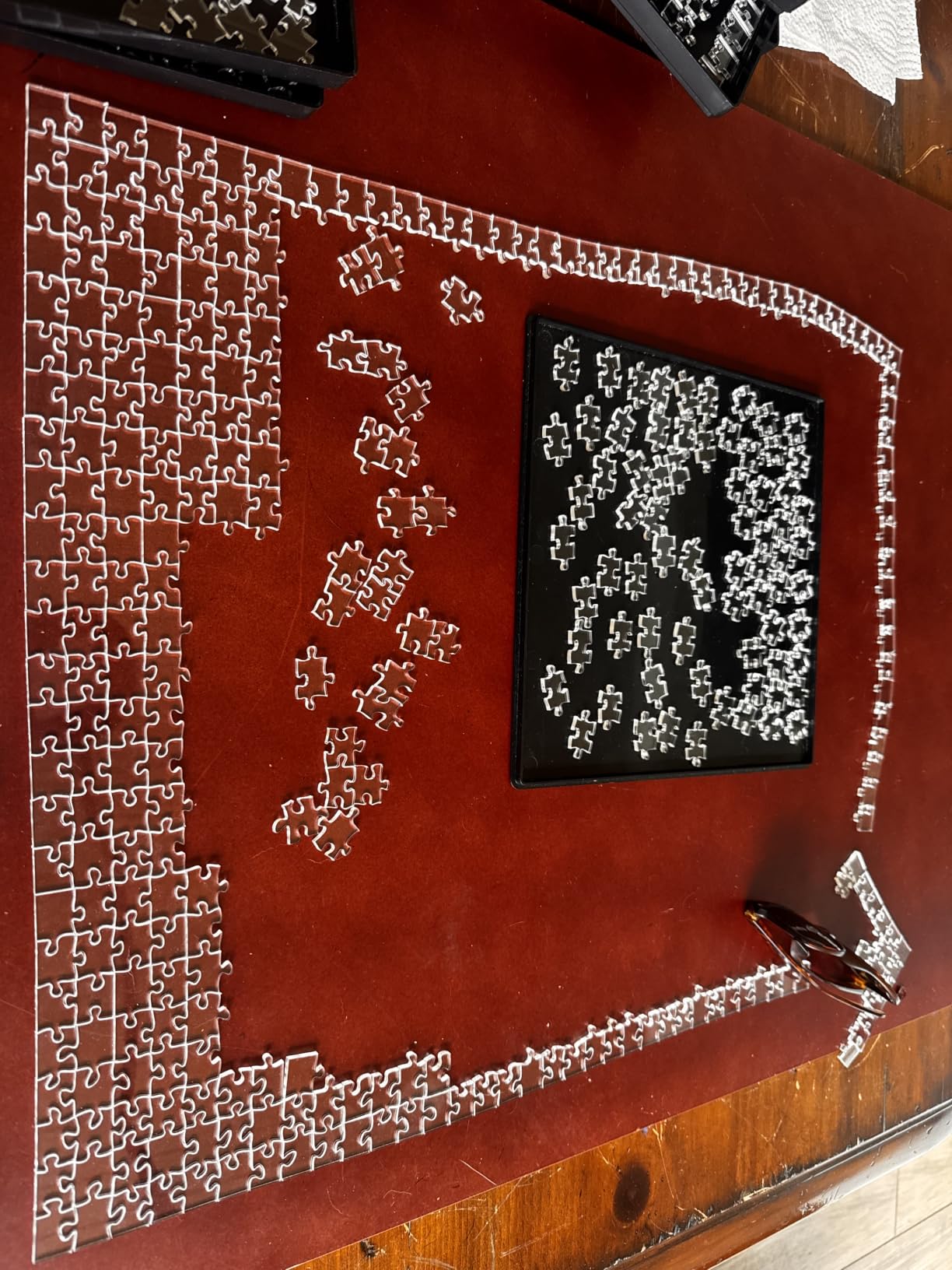 The Clearly Impossible Puzzle 1000 Pieces Hard Puzzle for Adults Cool Difficult Puzzles Clear Hardest Puzzle - Difficult Funny Puzzle for Adults (1000 Piece) customer photo 1