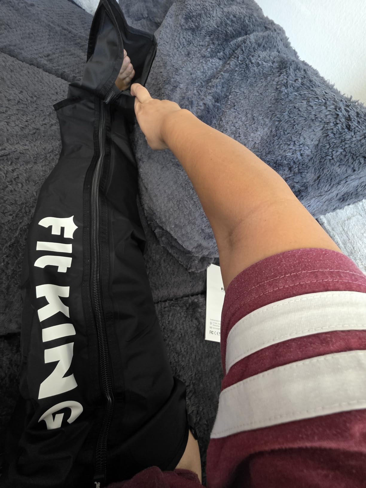 FIT KING Air Compression Recovery System, Sequential Device for Fast Recovery, Foot and Leg Massager Boots to Enhance Sports Performance, FSA-HSA (Medium) customer photo 1