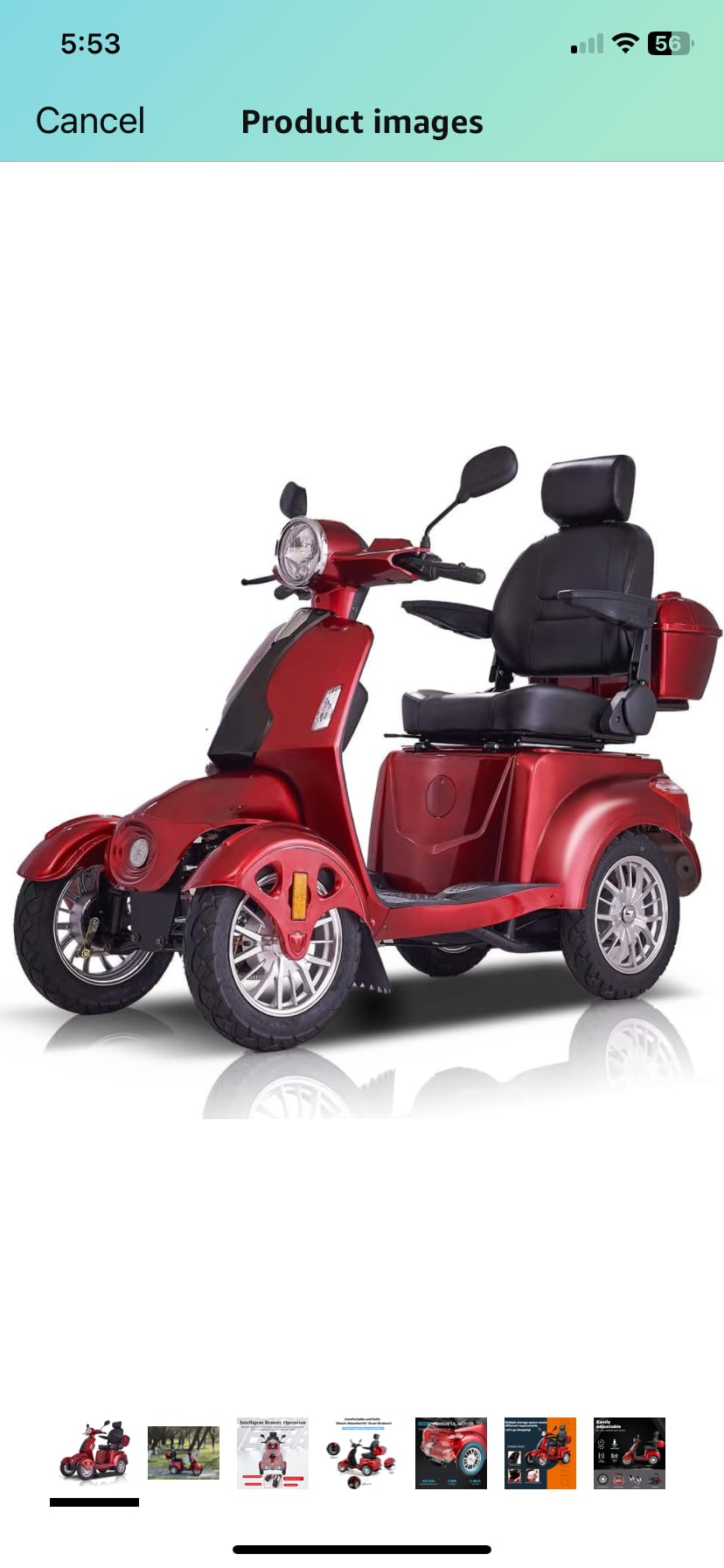 Heavy Duty 4 Wheel Mobility Scooters for Seniors & Adults 500lbs Capacity - Electric Powered Chair - 1000W All Terrain Fast Mobility Scooter for Travel w/Long Range Battery Remote Key customer photo 2