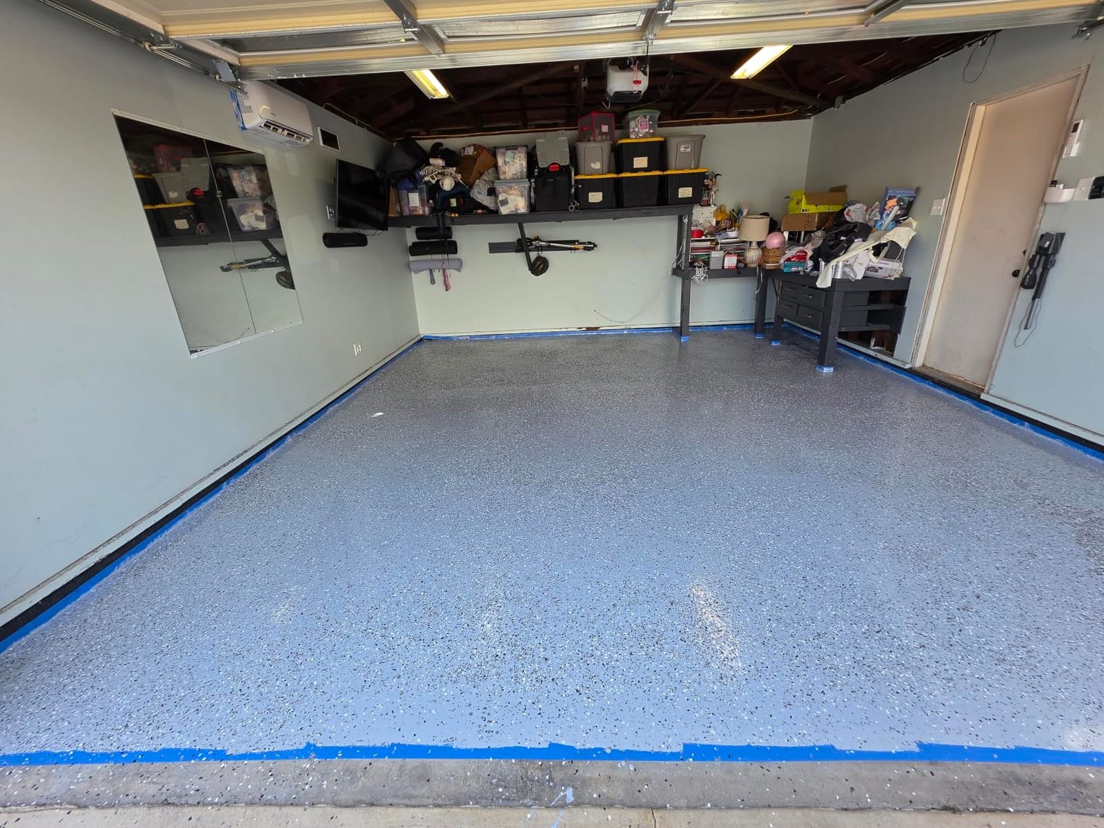 ArmorPoxy Garage Epoxy Floor Kit - 100% Solids 2 Part Industrial-Grade Coating with UltraGlaze Topcoat, 300 Sq Ft, Designer Gray, 17 pc kit customer photo 2