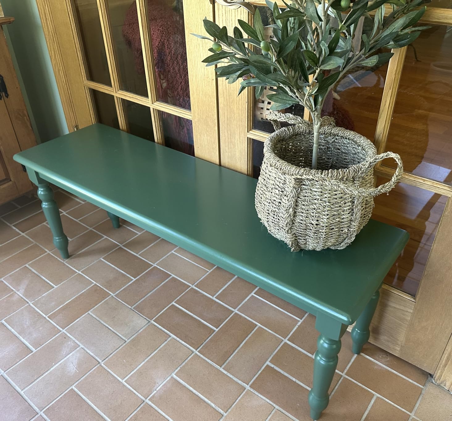 Boraam Windsor Backless Dining Bench - Equistian Green customer photo 2