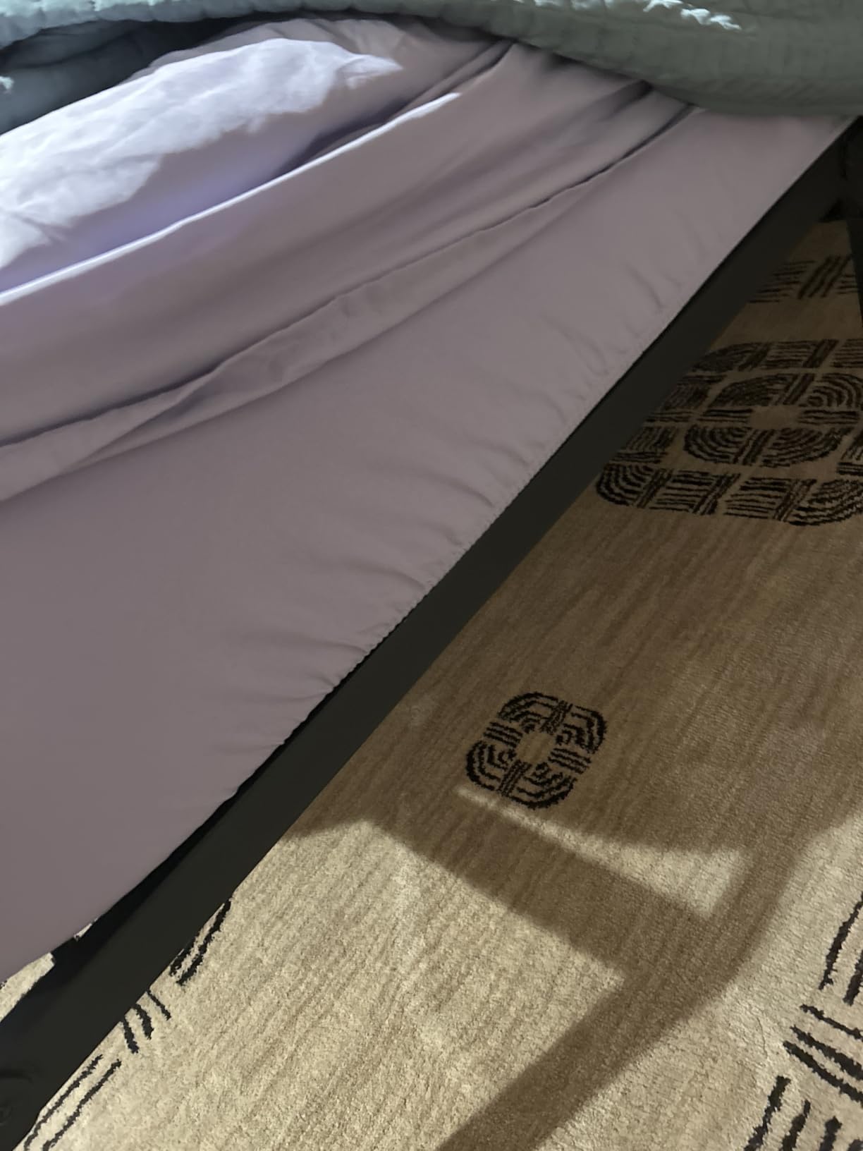 NEW JETO Metal Bed Frame,Twin Size Bed Frame with Storage Space,Heavy Duty Sturdy Mattress Foundation,Easy Assembly,No Box Spring Needed, Black,14 Inch,Twin customer photo 2
