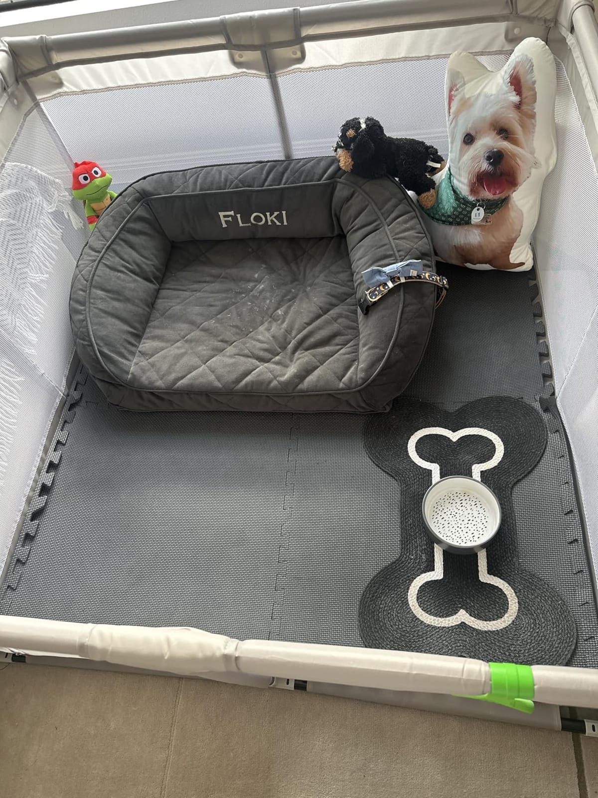 ZEEBABA Baby Playpen with Mat, Playpen for Babies and Toddlers, Small Baby Play Pens, Play Yard for Infants with Play Mat, 47x47inch Playard with Gate customer photo 1