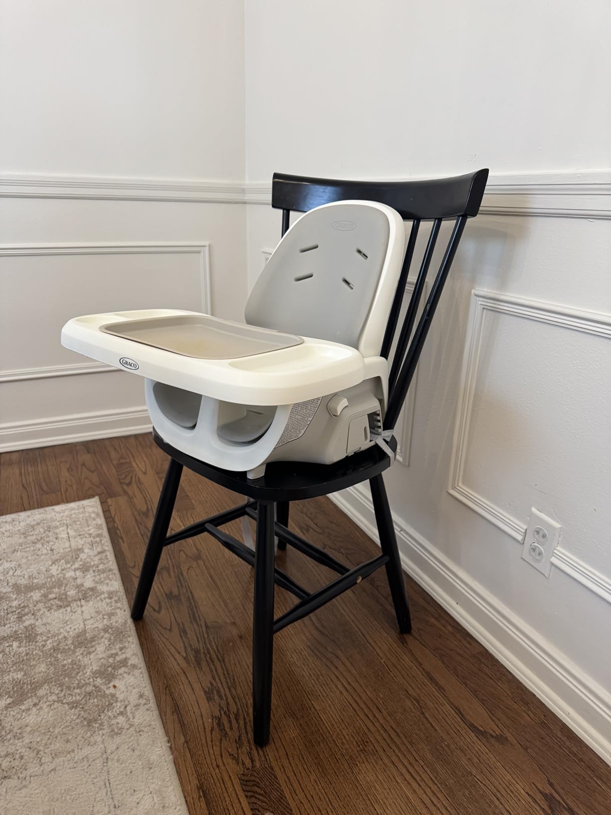 Graco EveryStep 6 in 1 High Chair, Babies and Toddlers Portable Slim High Chair with 6 Growing Stages from Infant to Toddler Seating, Convenient for Dining Time, Featured Design in Misty customer photo 1