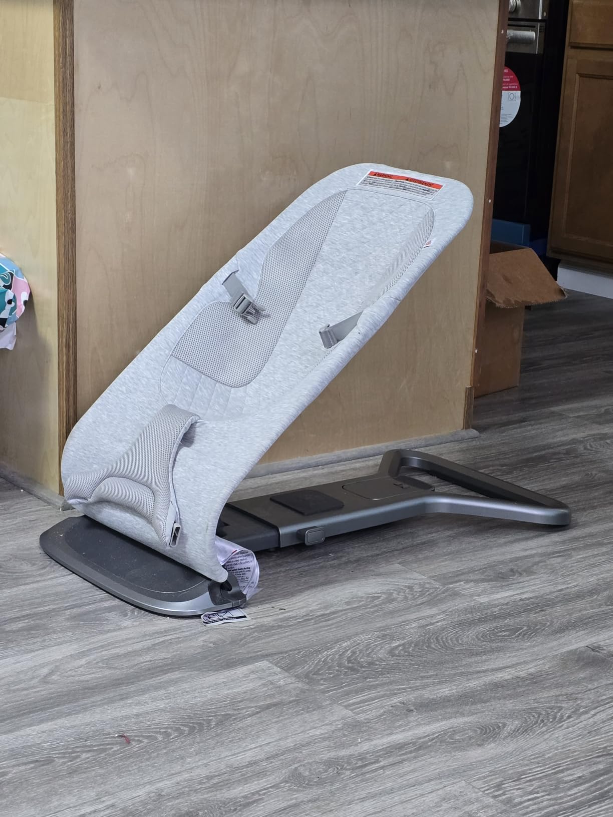 Ergobaby Evolve 3-in-1 Bouncer Seat for Babies and Toddlers 5.5-25 lbs | Multi Position Baby Bouncer Seat with Adjustable Heights, Secure Harness, Newborn Insert, Light Grey customer photo 1