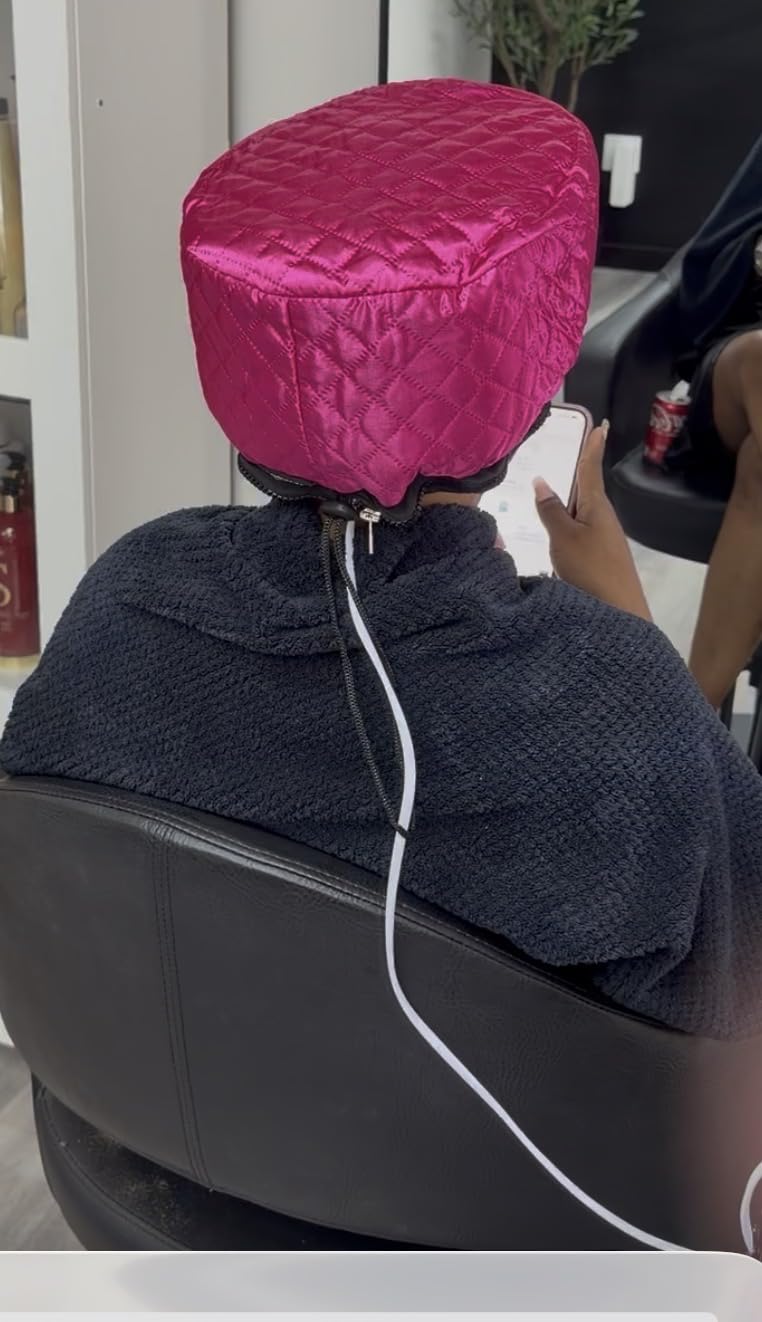 Heat Cap for Deep Conditioning, Ingeware Thermal Cap for Hair Steamer Cap for Natural Hair Portable Electric Heat Hair Spa Cap for Home Use customer photo 2