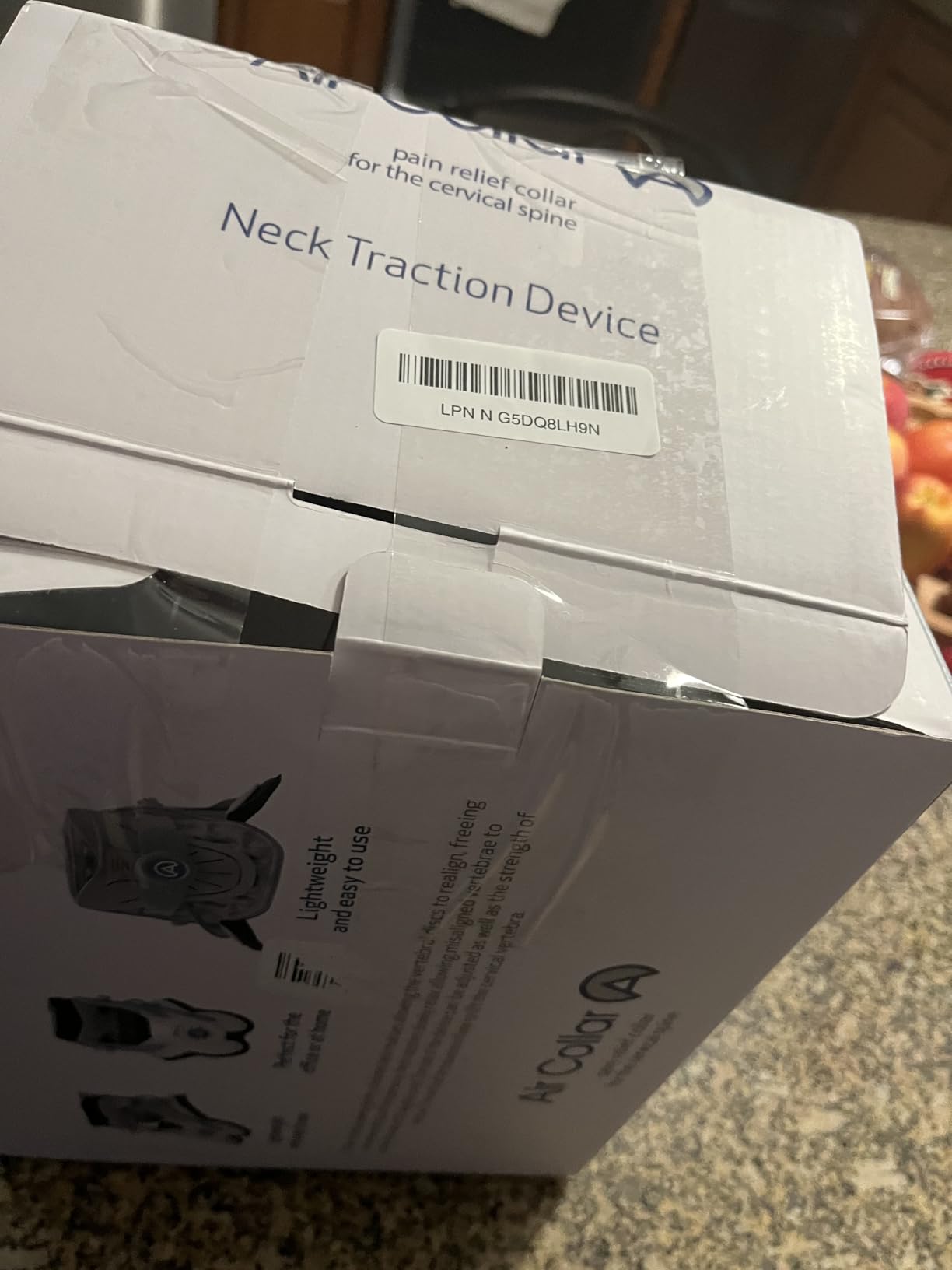 Neck Traction Device by Air Collar - Neck Stretcher - Cervical Traction Device - Neck & Shoulder Pain Relief - Stretcher Collar for Improved Spine Alignment (2nd Gen Electric Pump) customer photo 2