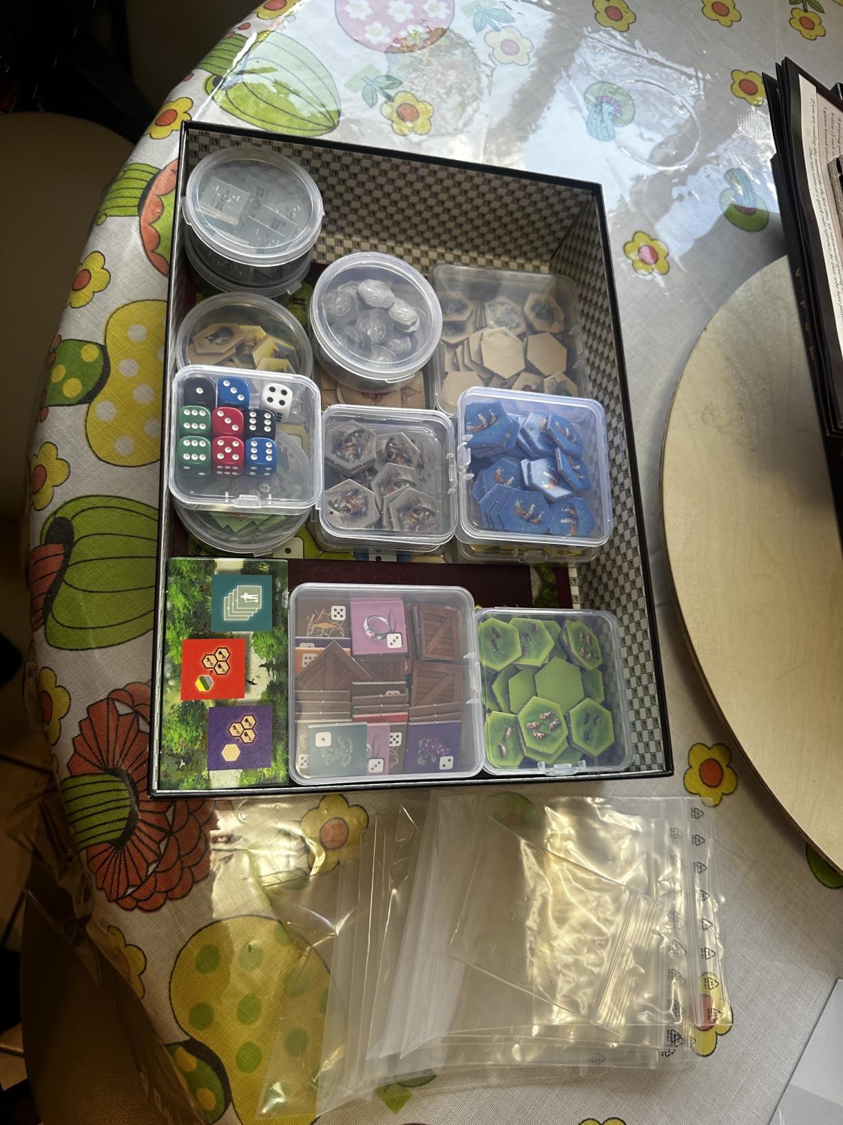 Taiyin 20 Pcs Board Game Token Storage Containers Clear Plastic with Lids | Assorted Sizes for Pieces and Dice, Square and Round Boxes, Screw Lids, Clear Design for Visibility customer photo 1