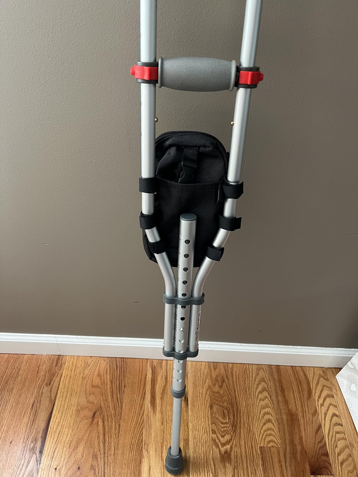 Vive Crutch and Cane Bag - Walking Cane & Forearm Crutches Accessories | Water Resistant, Lightweight & Adjustable Pouch customer photo 1