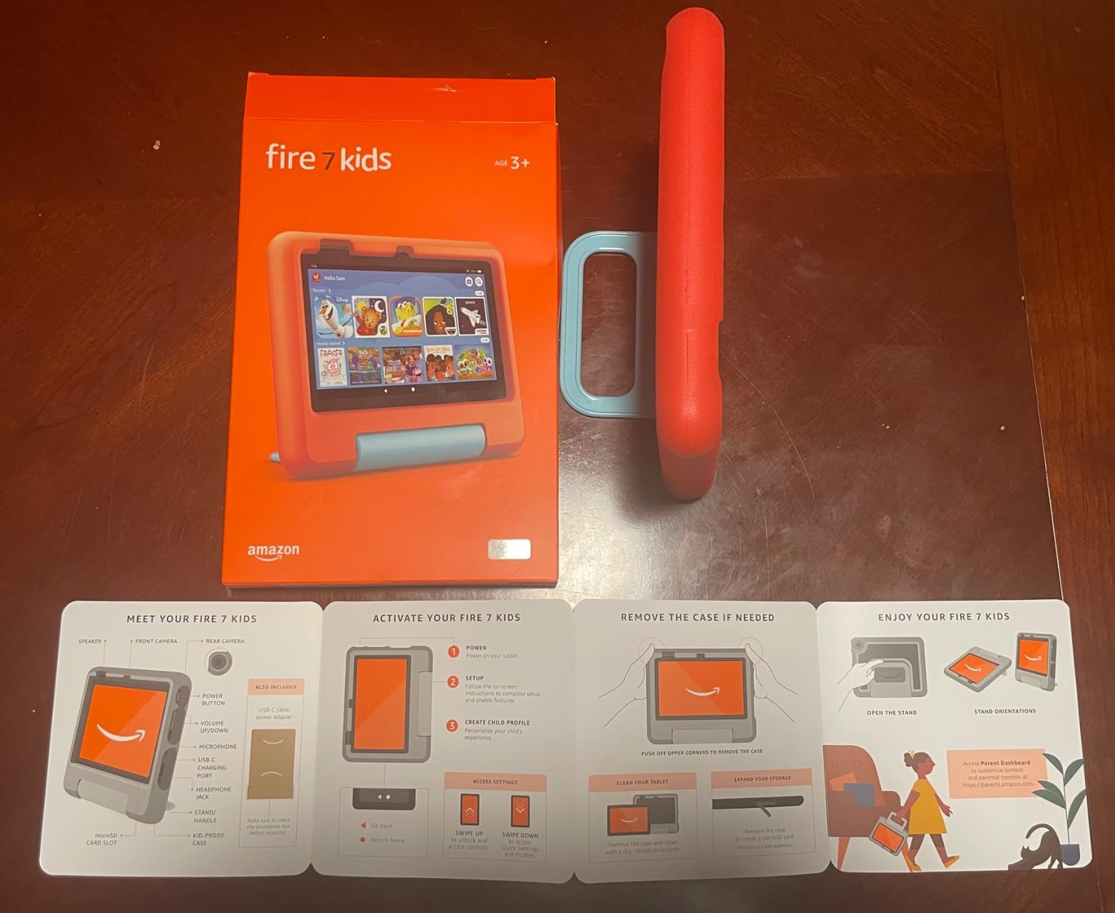 Amazon Fire 7 Kids tablet, ages 3-7. Top-selling 7
